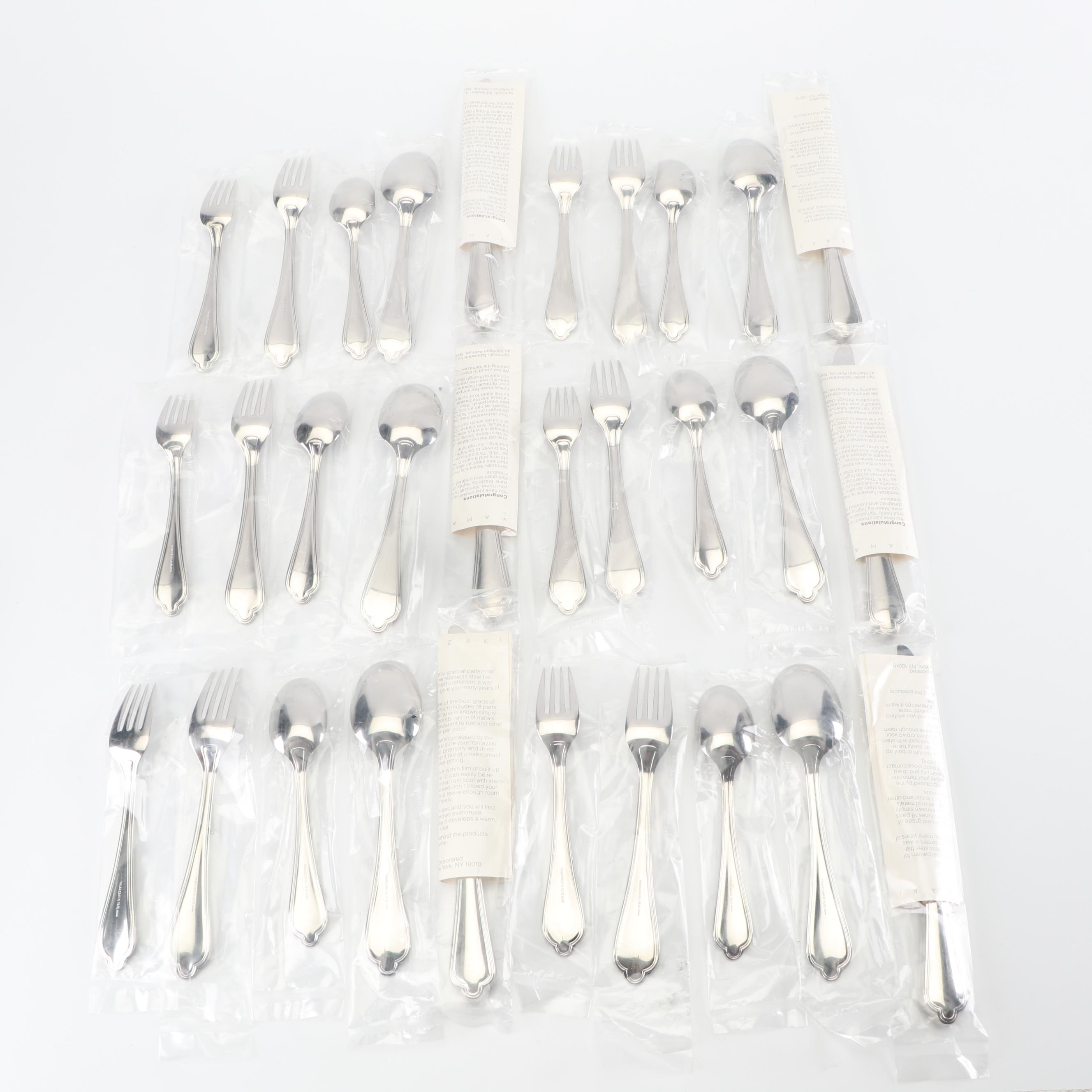 Yamazaki Stainless Steel Flatware Place Settings For Six