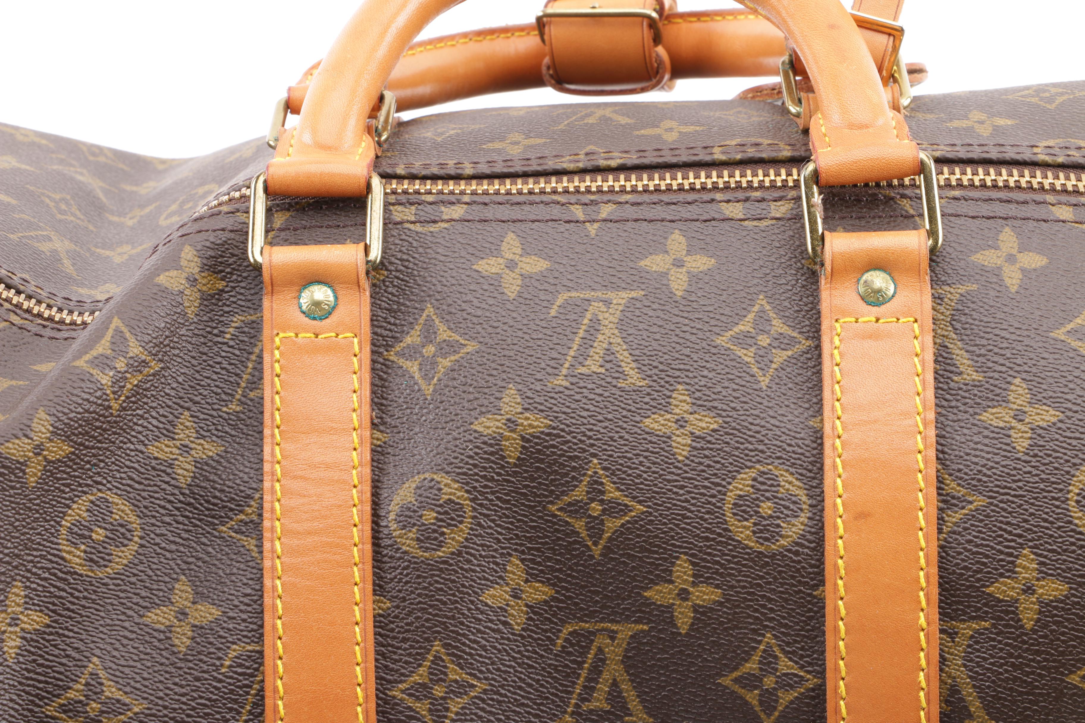 1988 Vintage Louis Vuitton Paris Malletier Monogram Canvas Keepall Bag