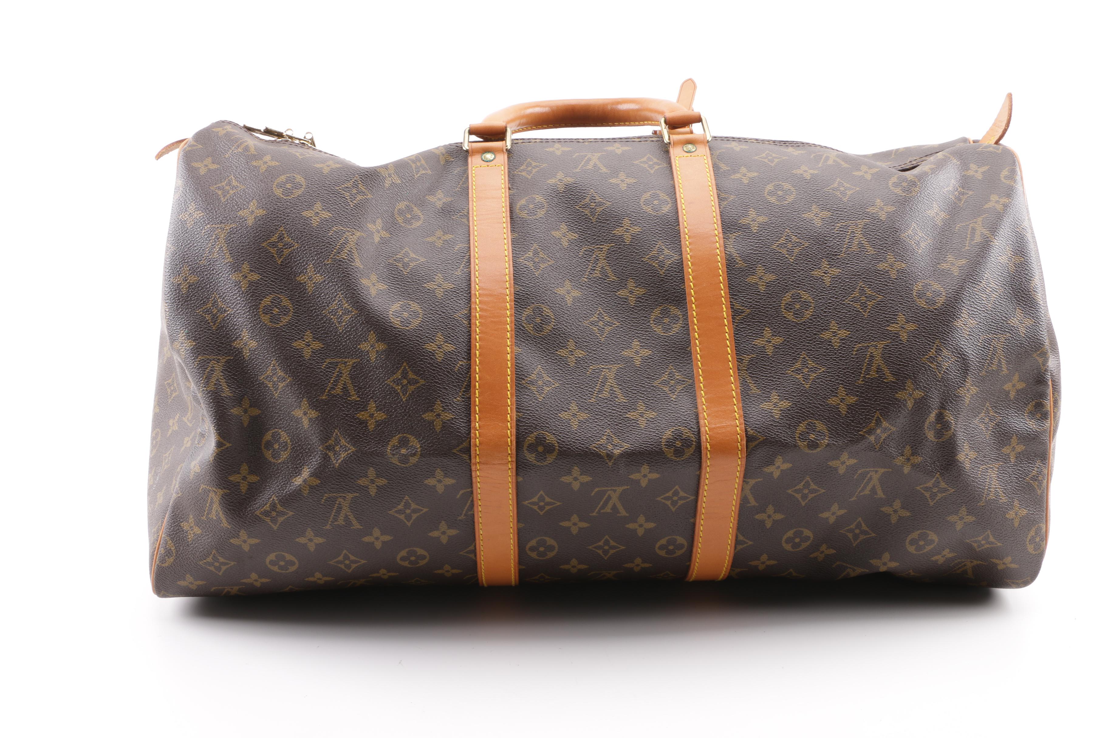 1988 Vintage Louis Vuitton Paris Malletier Monogram Canvas Keepall Bag