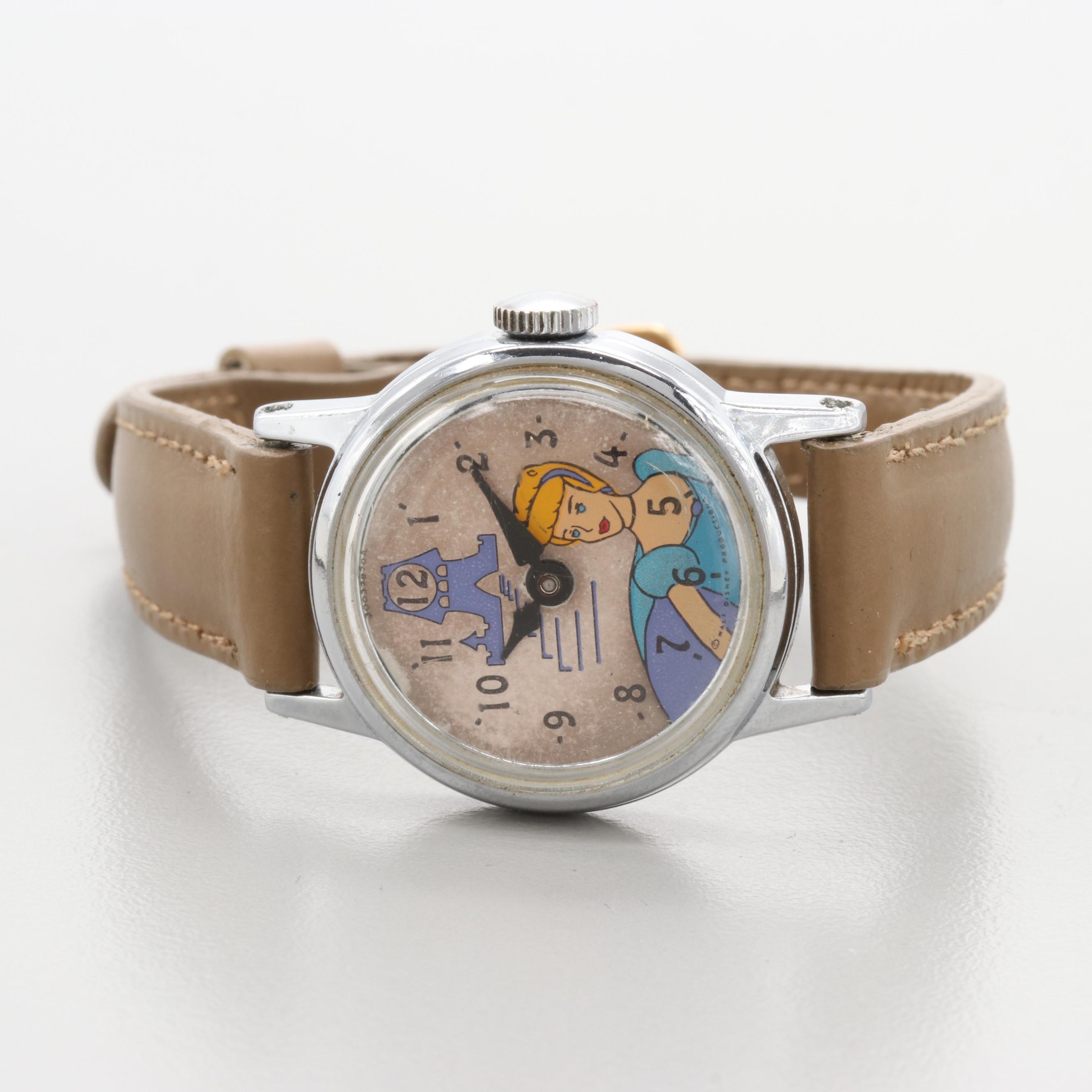 Vintage Timex Stainless Steel Cinderella Character Watch