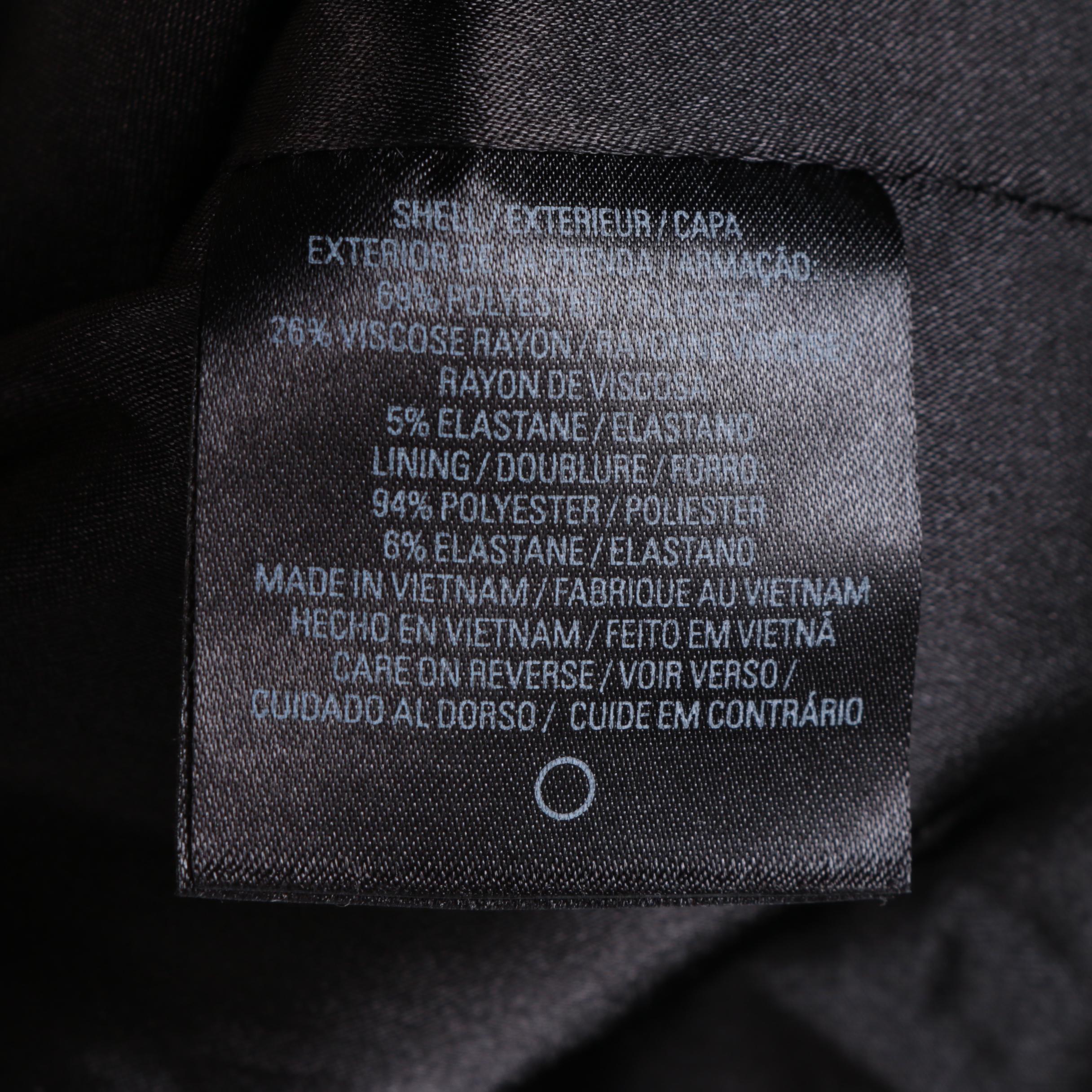 Elie Tahari Leather Accented Jacket, Dark Tone Blazers and Magenta Skirt Suit