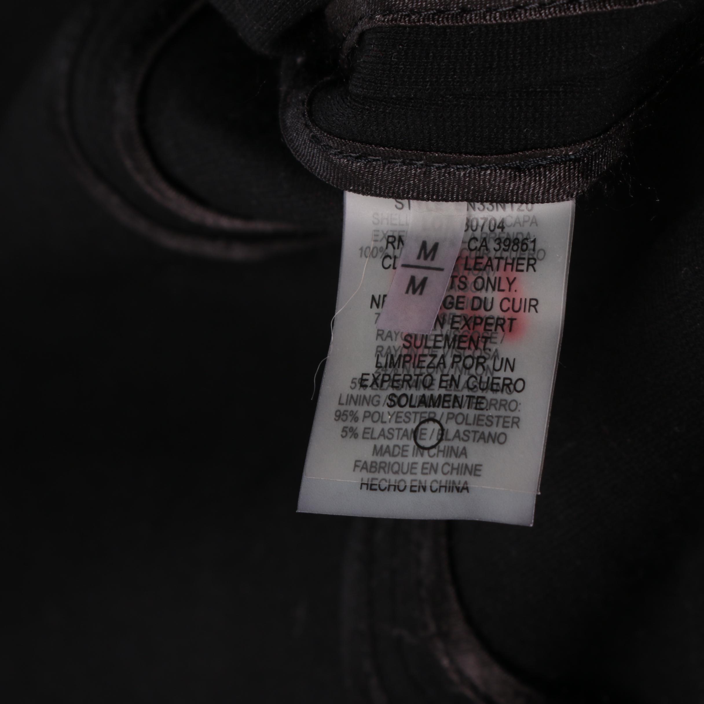 Elie Tahari Leather Accented Jacket, Dark Tone Blazers and Magenta Skirt Suit