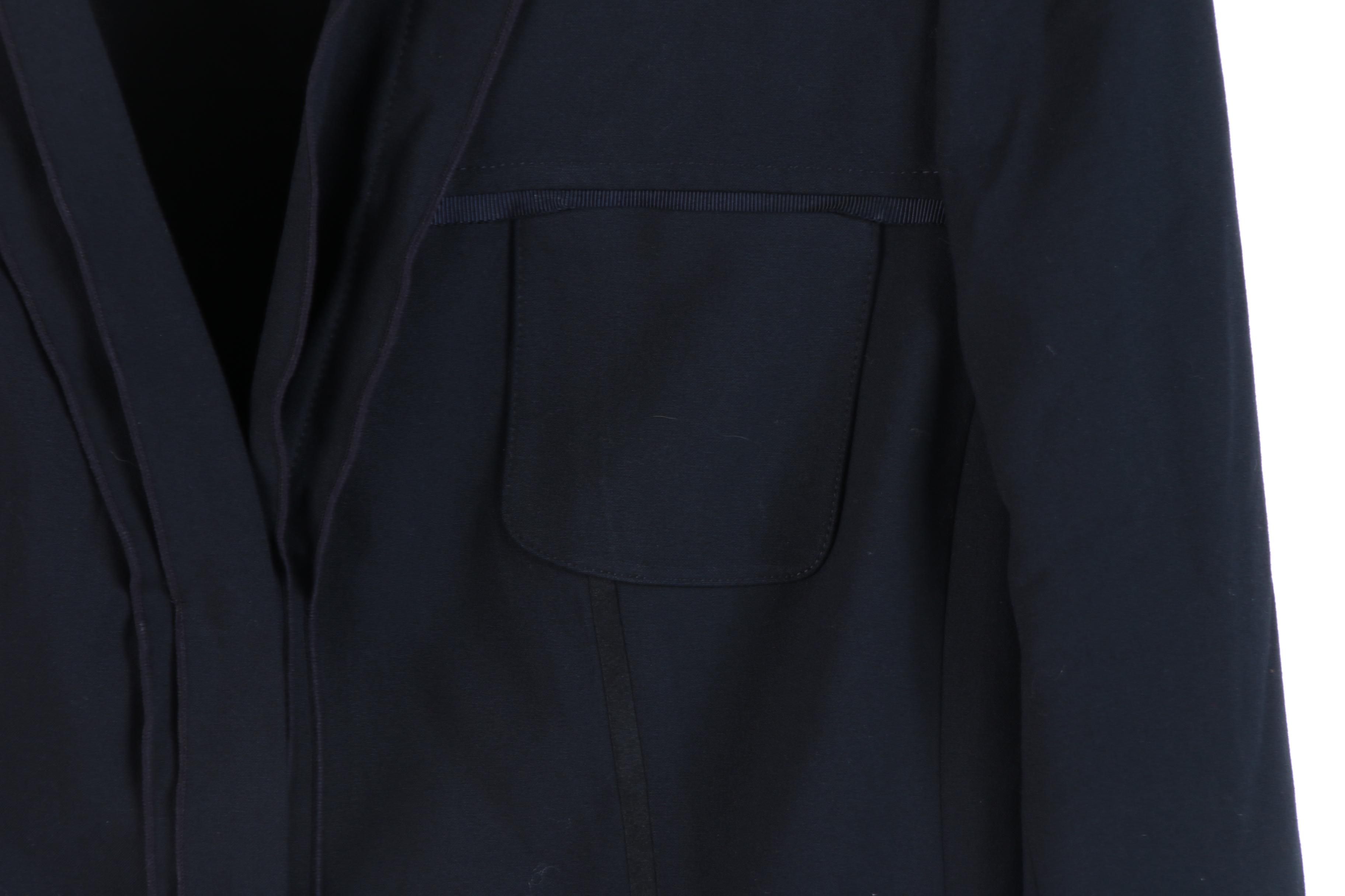 Elie Tahari Leather Accented Jacket, Dark Tone Blazers and Magenta Skirt Suit