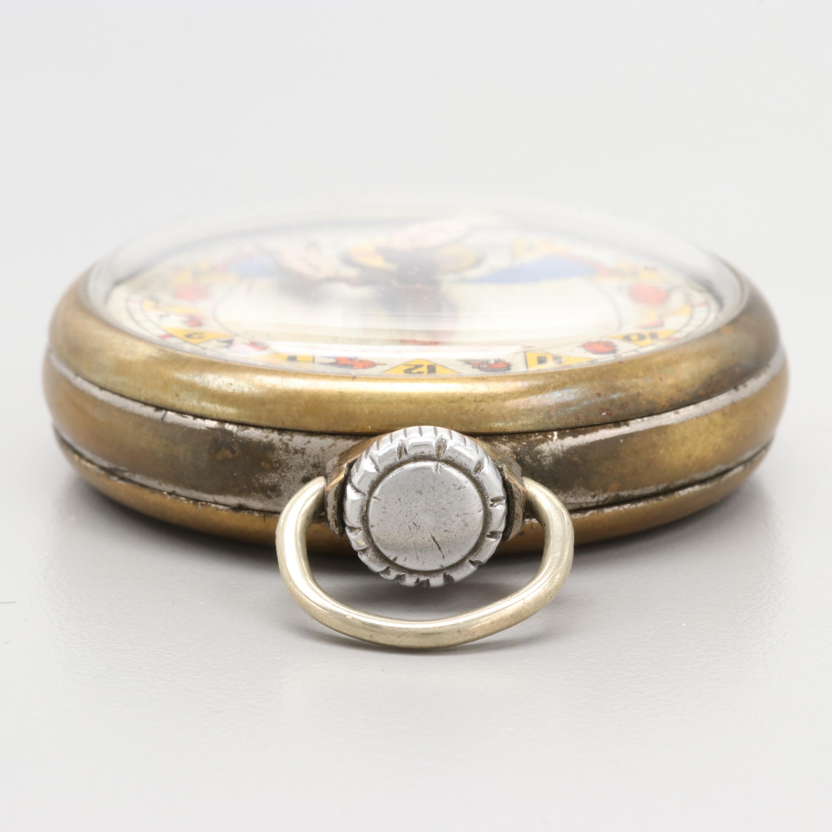 Popeye Pocket Watch By New Haven 1934