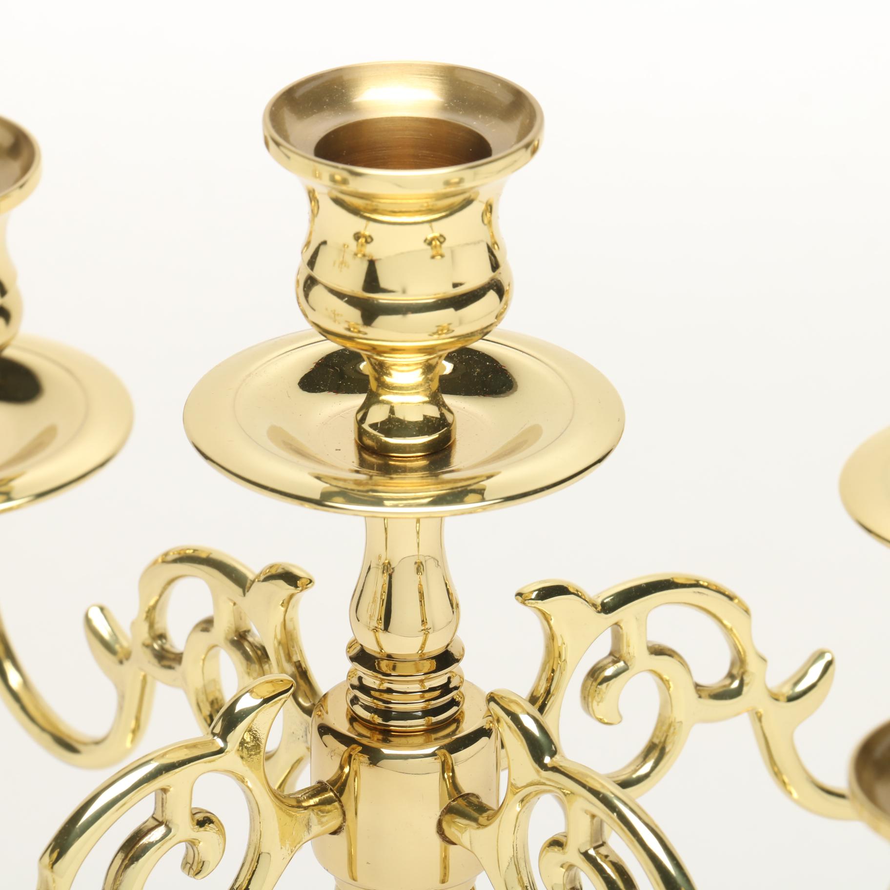 Baldwin Brass Candelabras with Wall Mount Candle Sconces