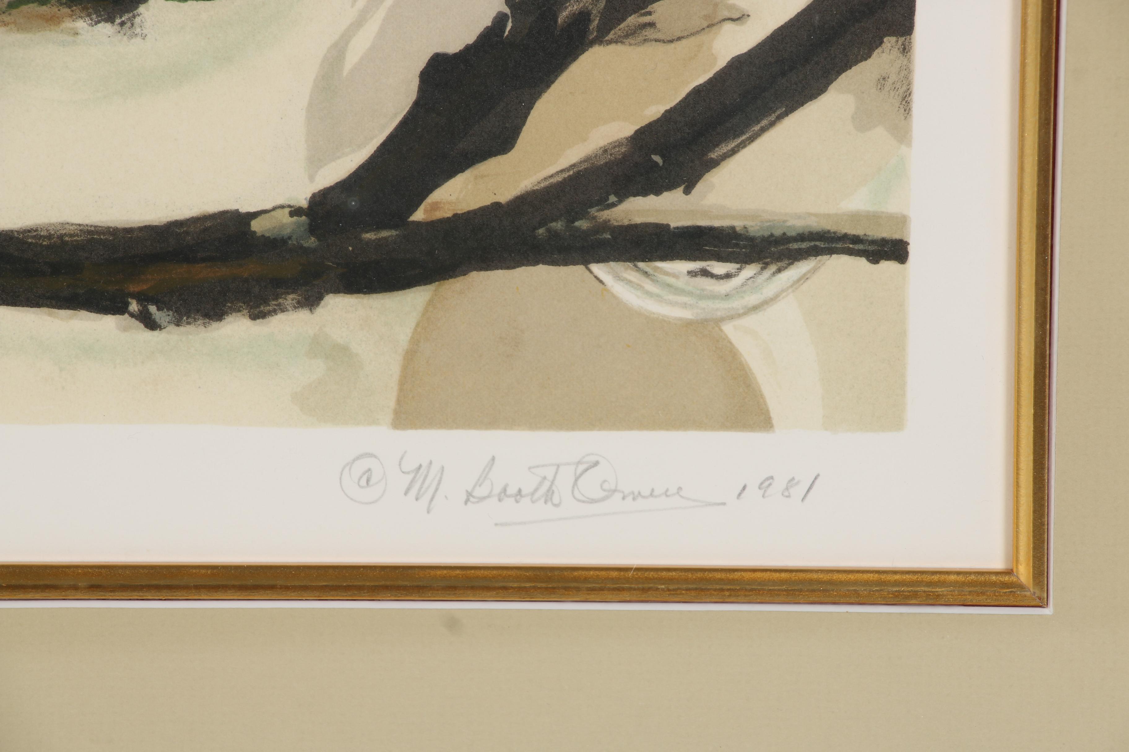 Mary Booth Cabot 1981 Limited Edition Lithograph "Dogwood"