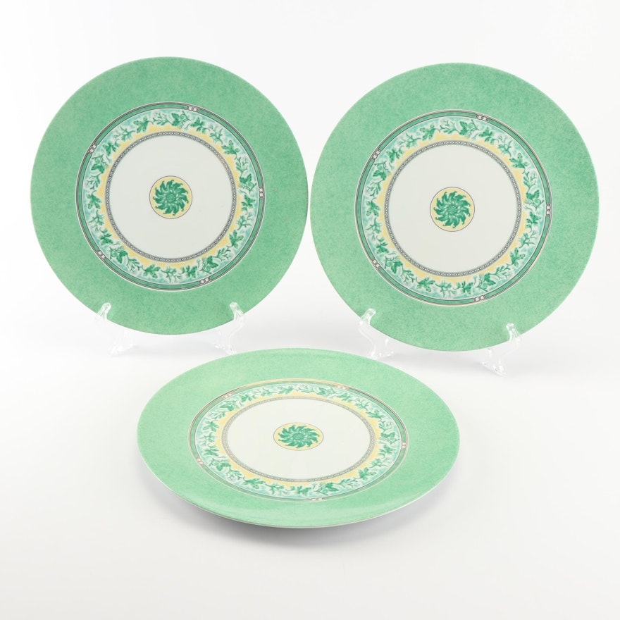 Christofle "Alliance Vert Floral" Porcelain Platters