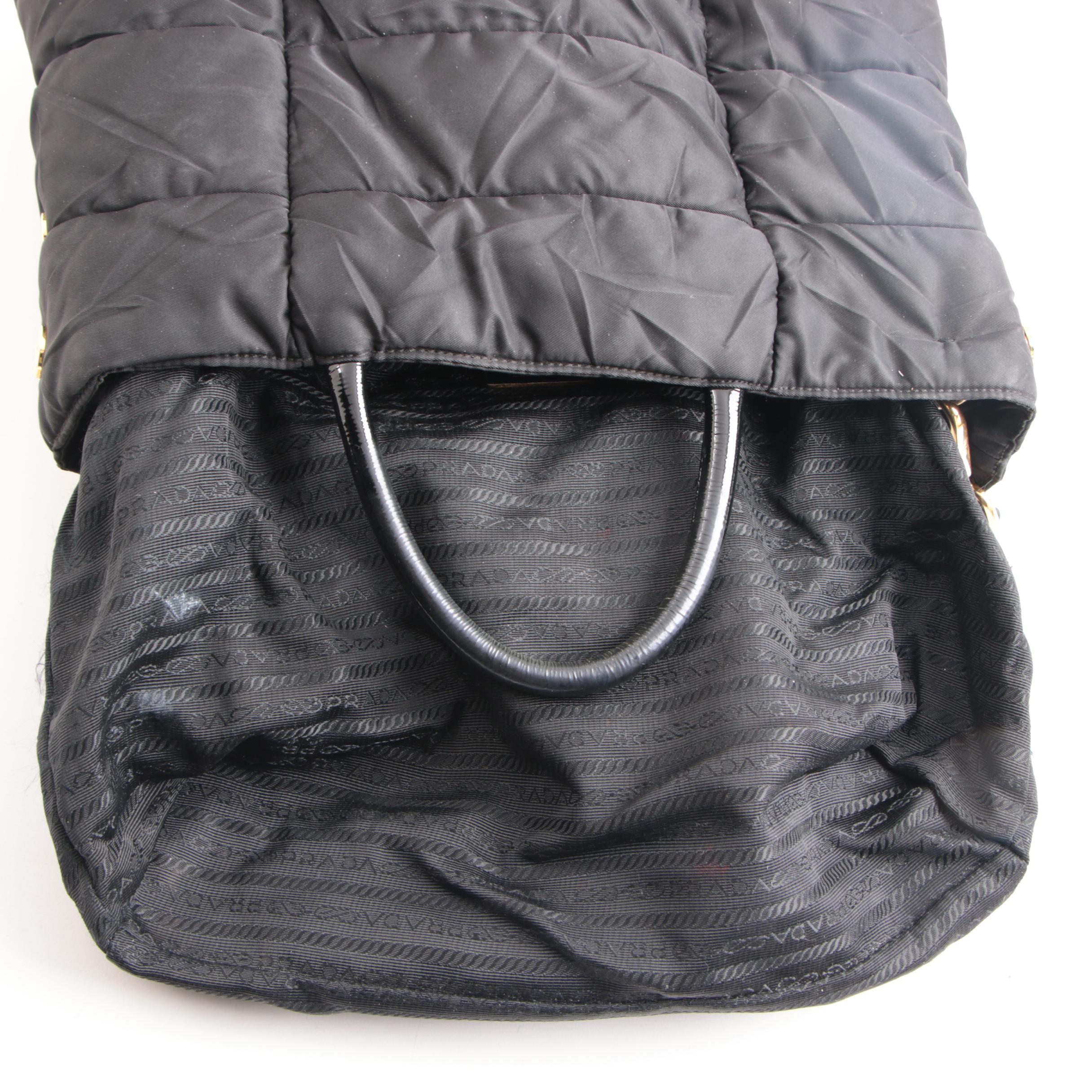 Prada Black Tessuto Handbag