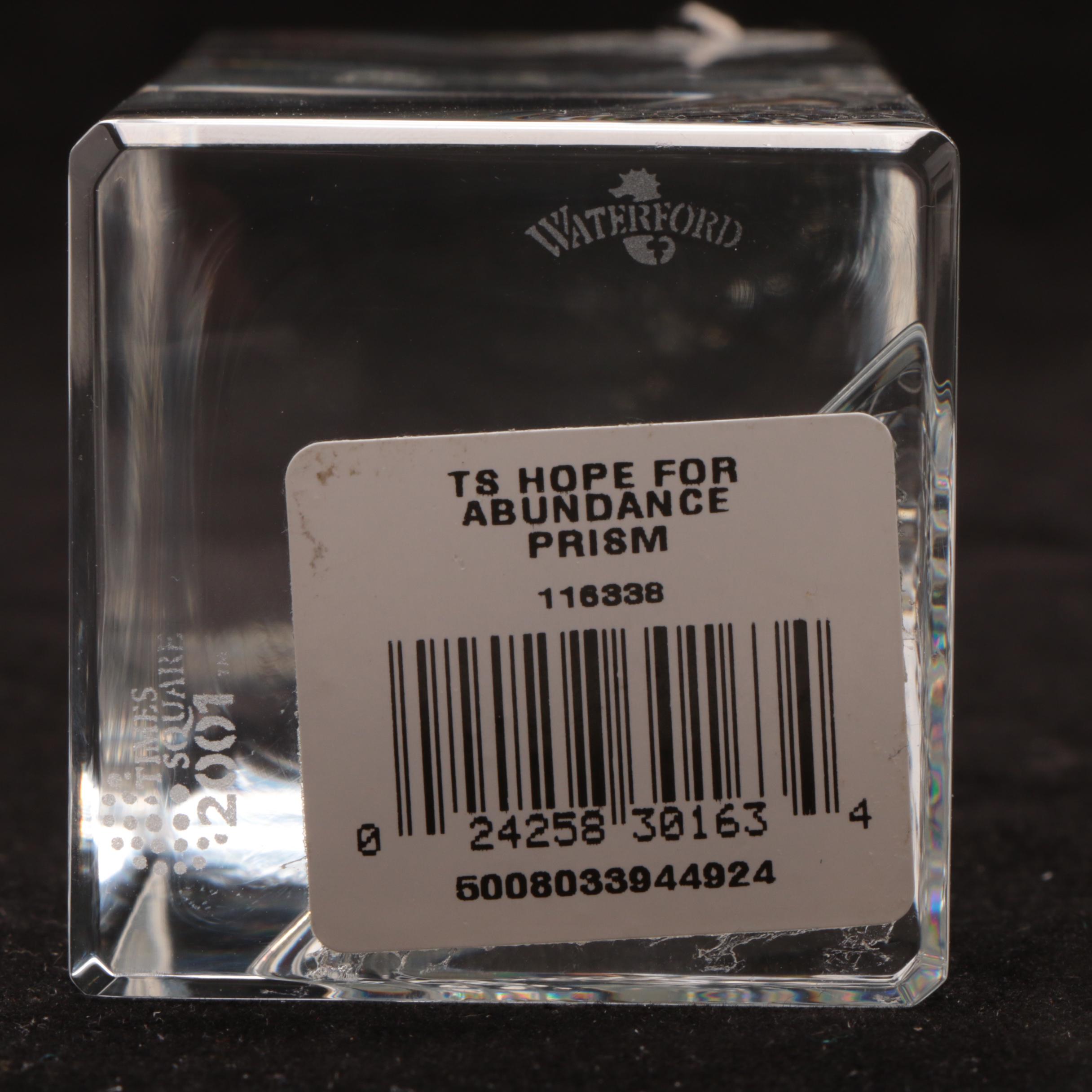 Waterford Crystal Paperweights Including "Hope for Abundance"