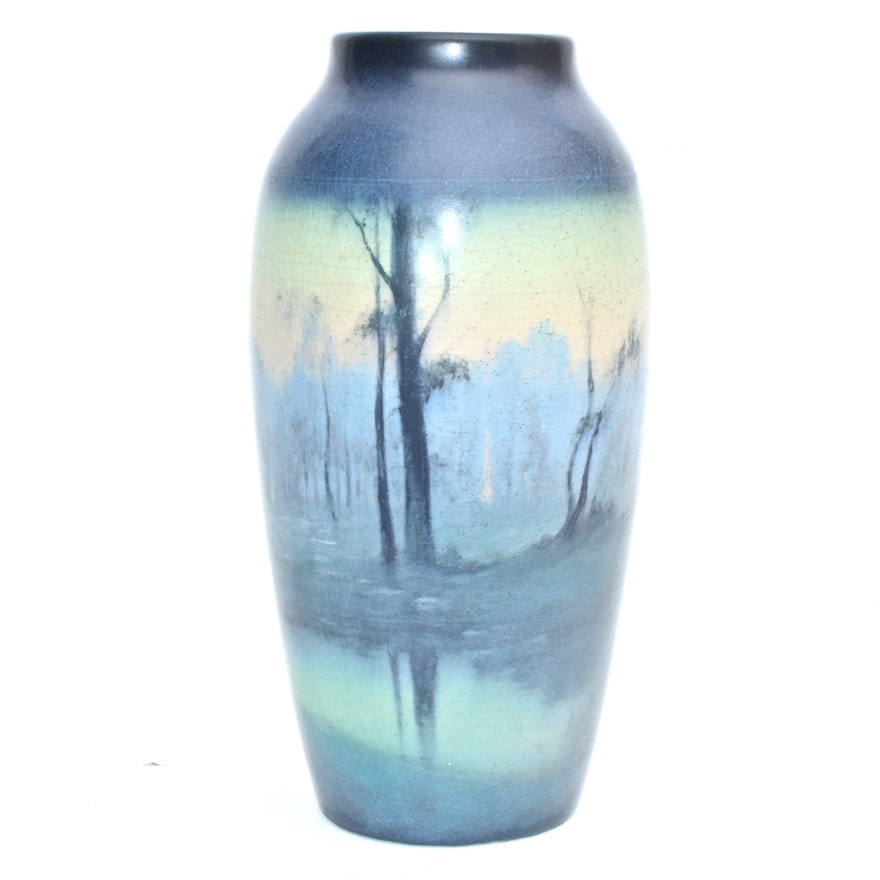 Rookwood Pottery Vase, Decorated by Fred Rothenbusch