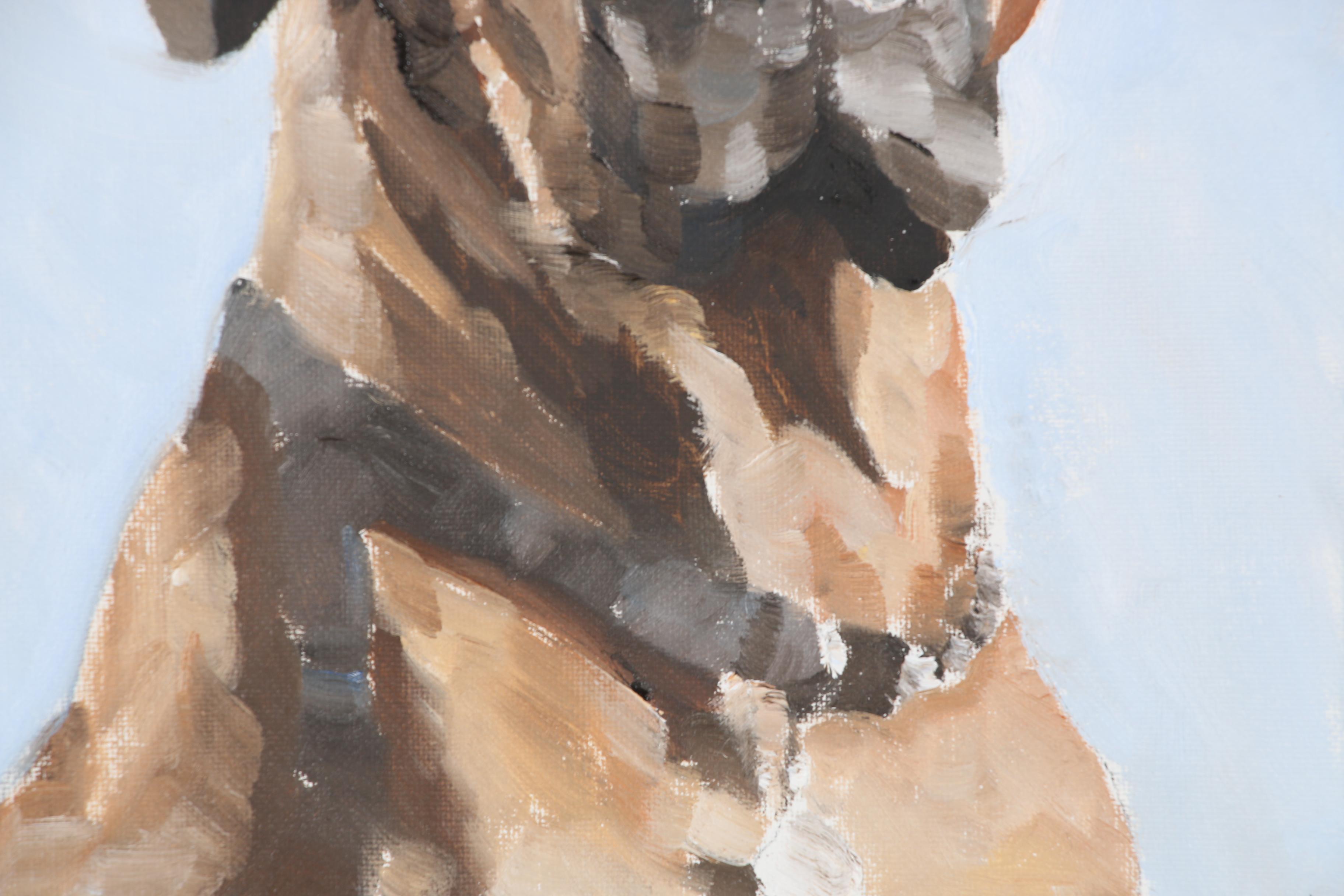 James Coates Oil Painting of a Dog