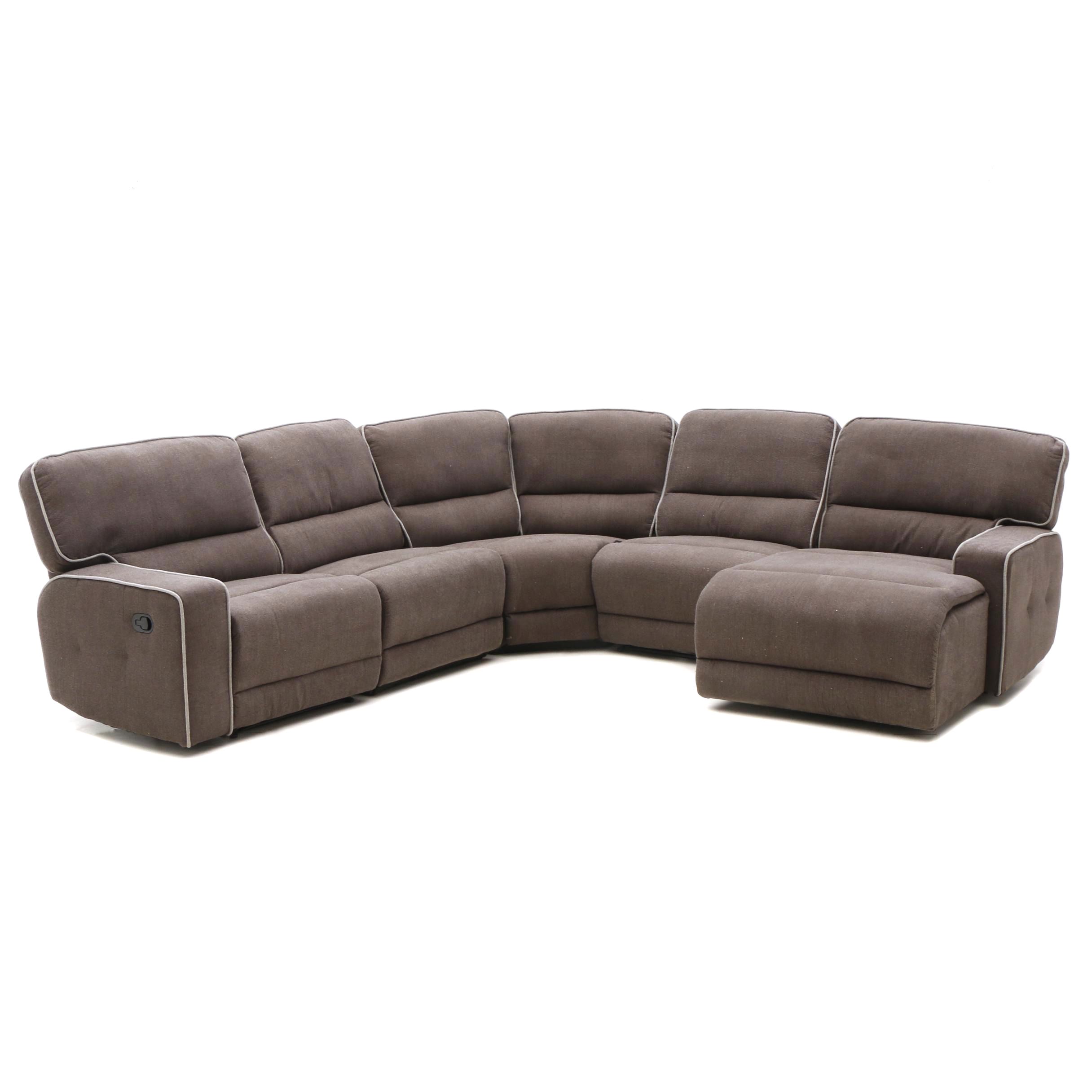 Contemporary Upholstered Five-Piece Sectional Sofa by Zoy Home Furnishing Co.