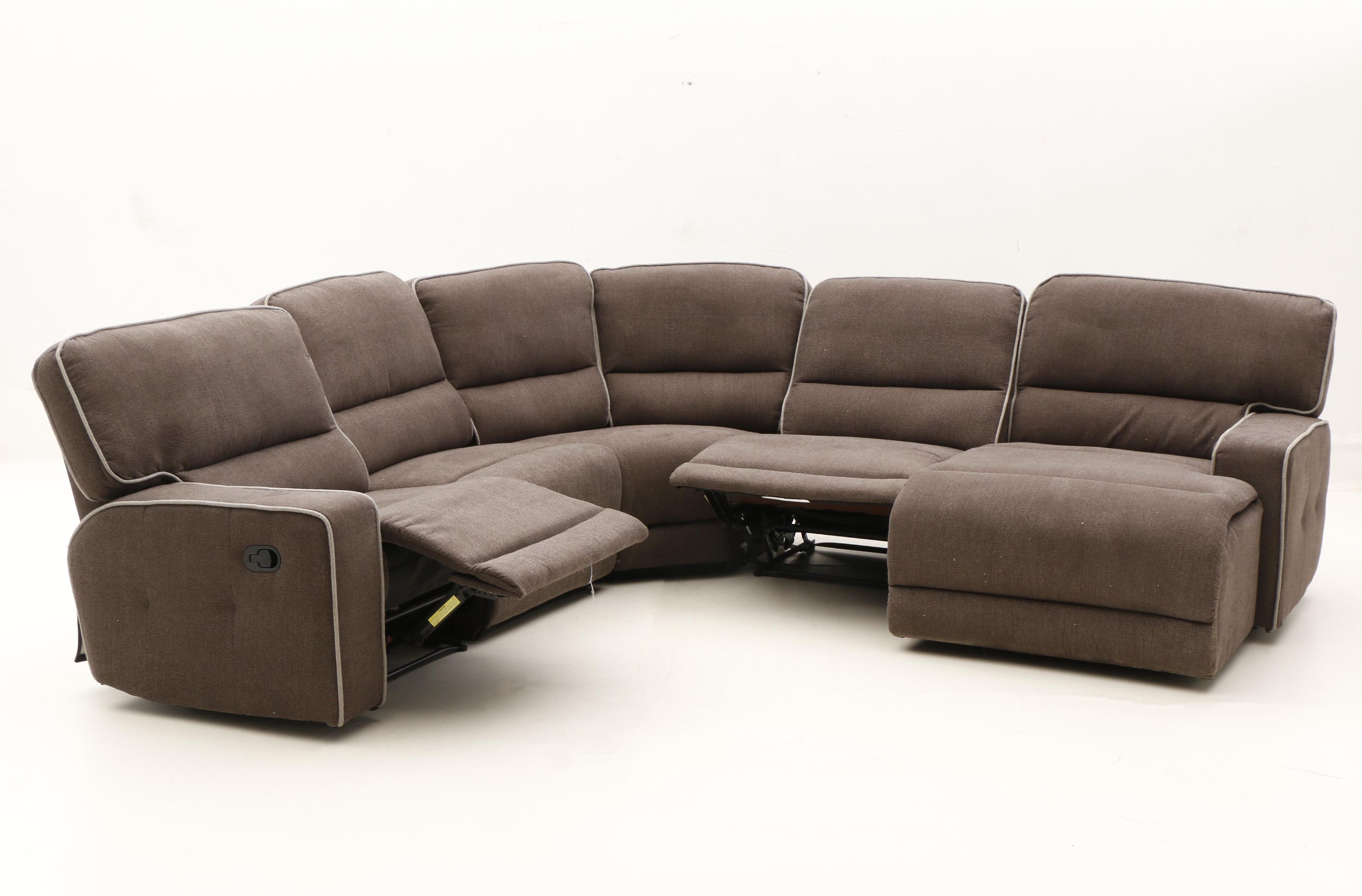 Contemporary Upholstered Five-Piece Sectional Sofa by Zoy Home Furnishing Co.