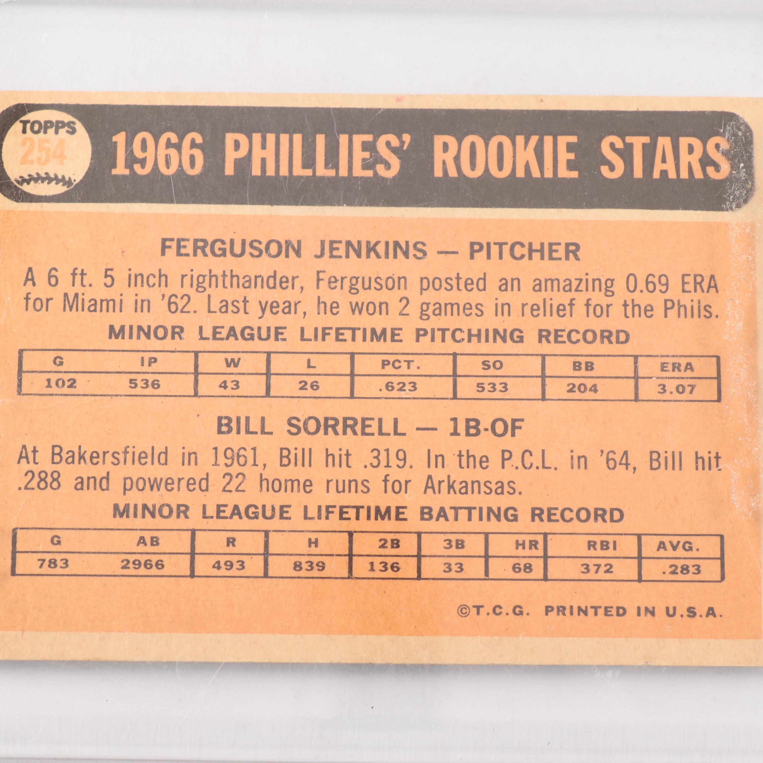 Vintage Topps Rookie Baseball Cards including PSA Graded Mark McGwire