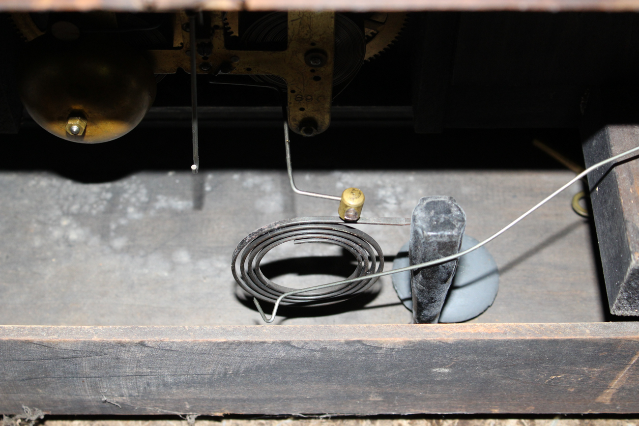 Antique Seth Thomas Adamantine Mantel Clock with Celluloid Pillars