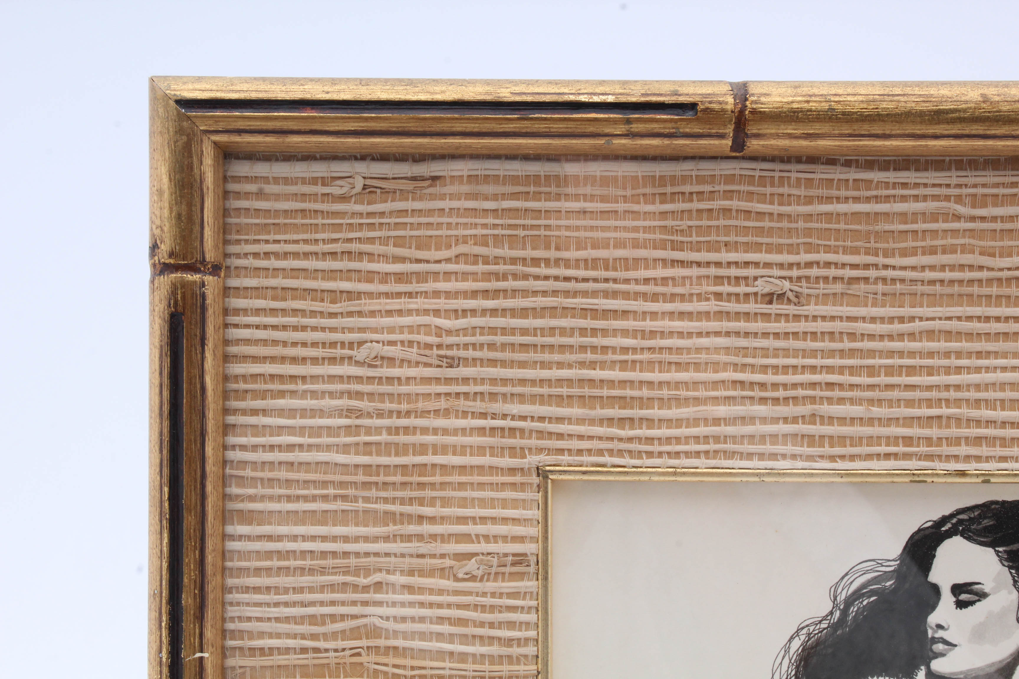 Kay Trogner Ink and Gouache Fashion Drawing