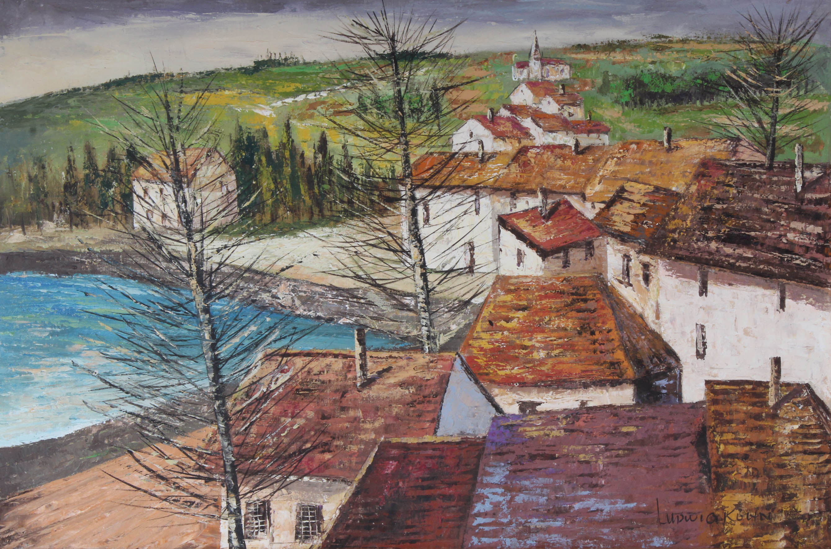 Ludwig Kohn Landscape Oil Painting