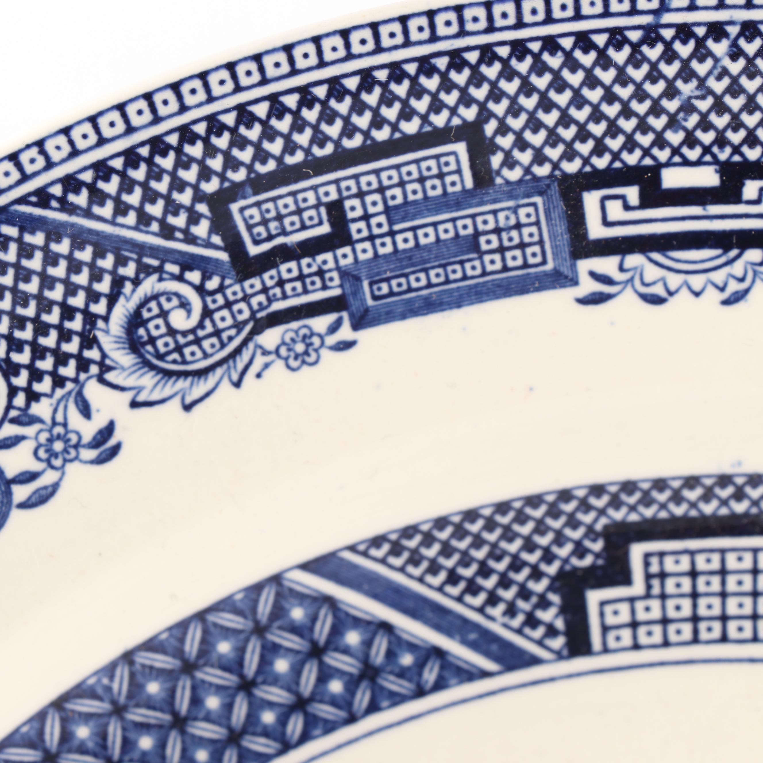Vintage "Blue Willow" Dinnerware featuring Johnson Bros.