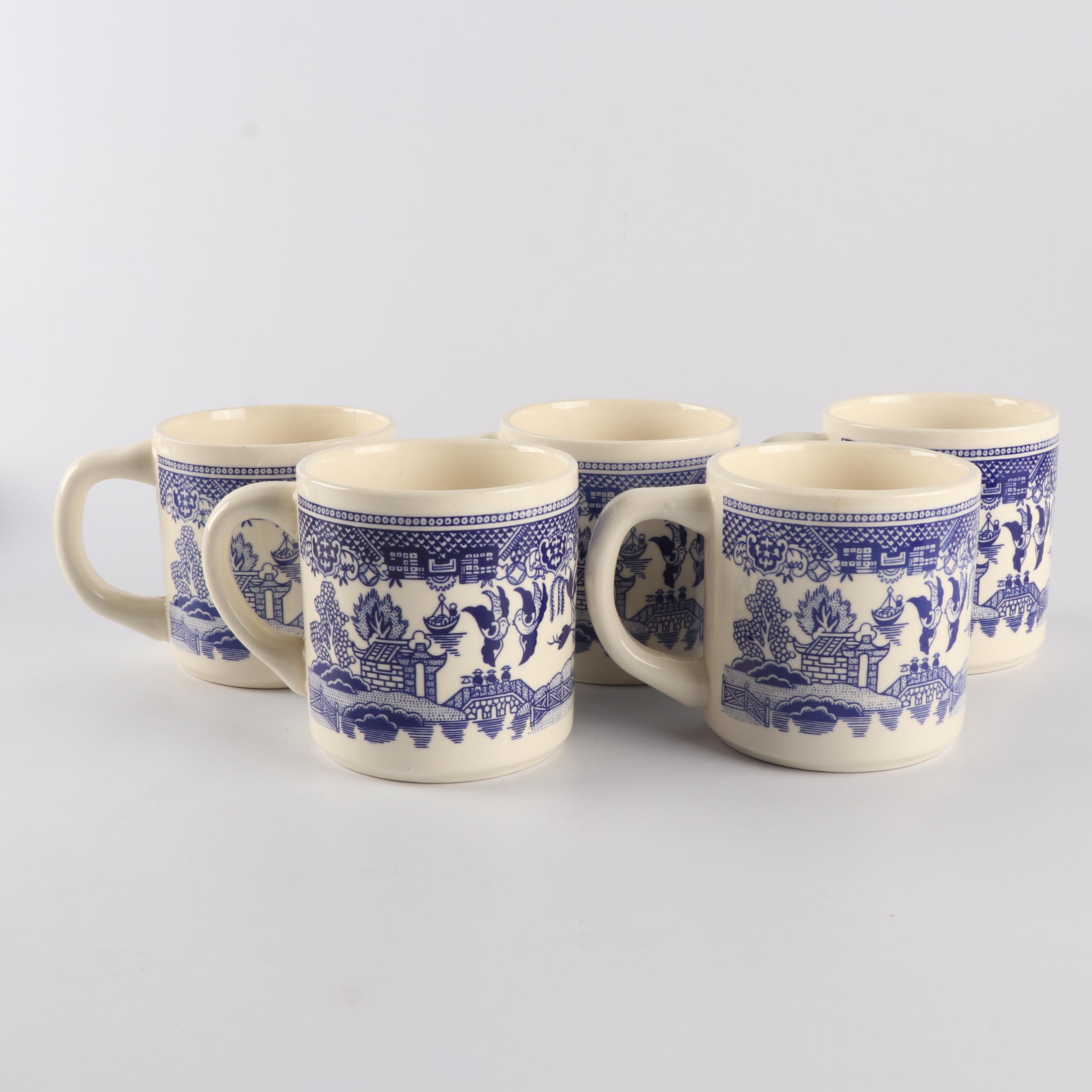 Vintage "Blue Willow" Dinnerware featuring Johnson Bros.
