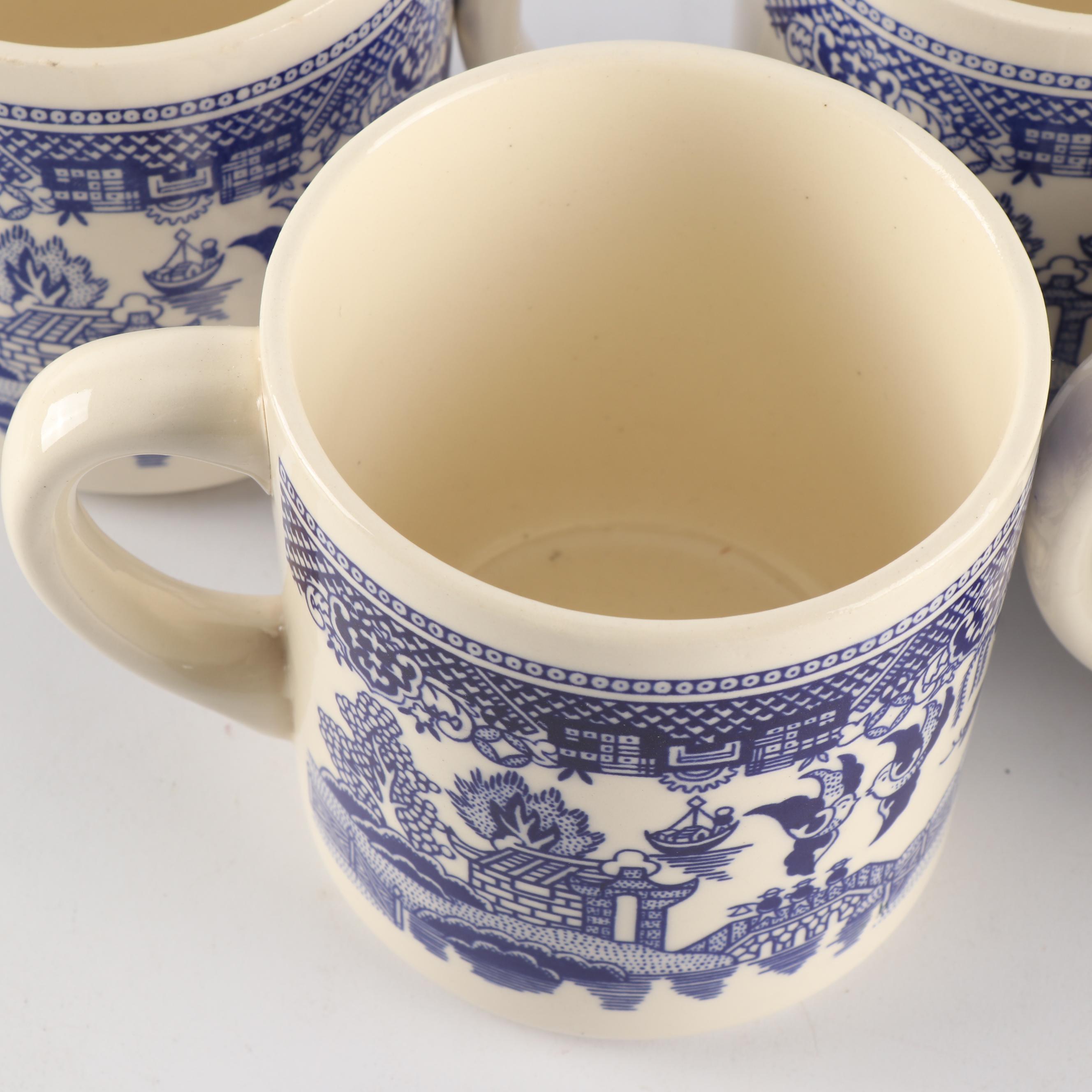 Vintage "Blue Willow" Dinnerware featuring Johnson Bros.