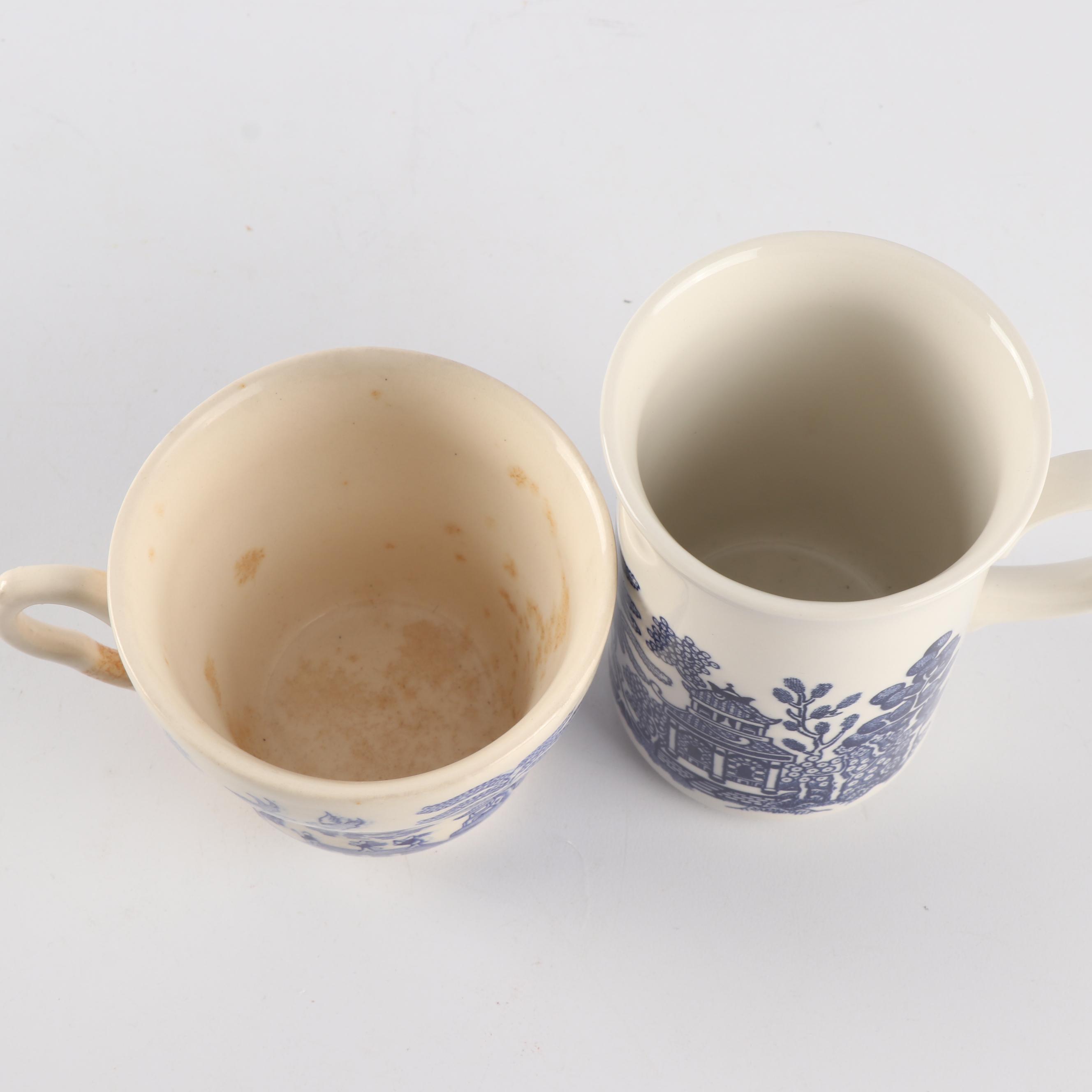 Vintage "Blue Willow" Dinnerware featuring Johnson Bros.