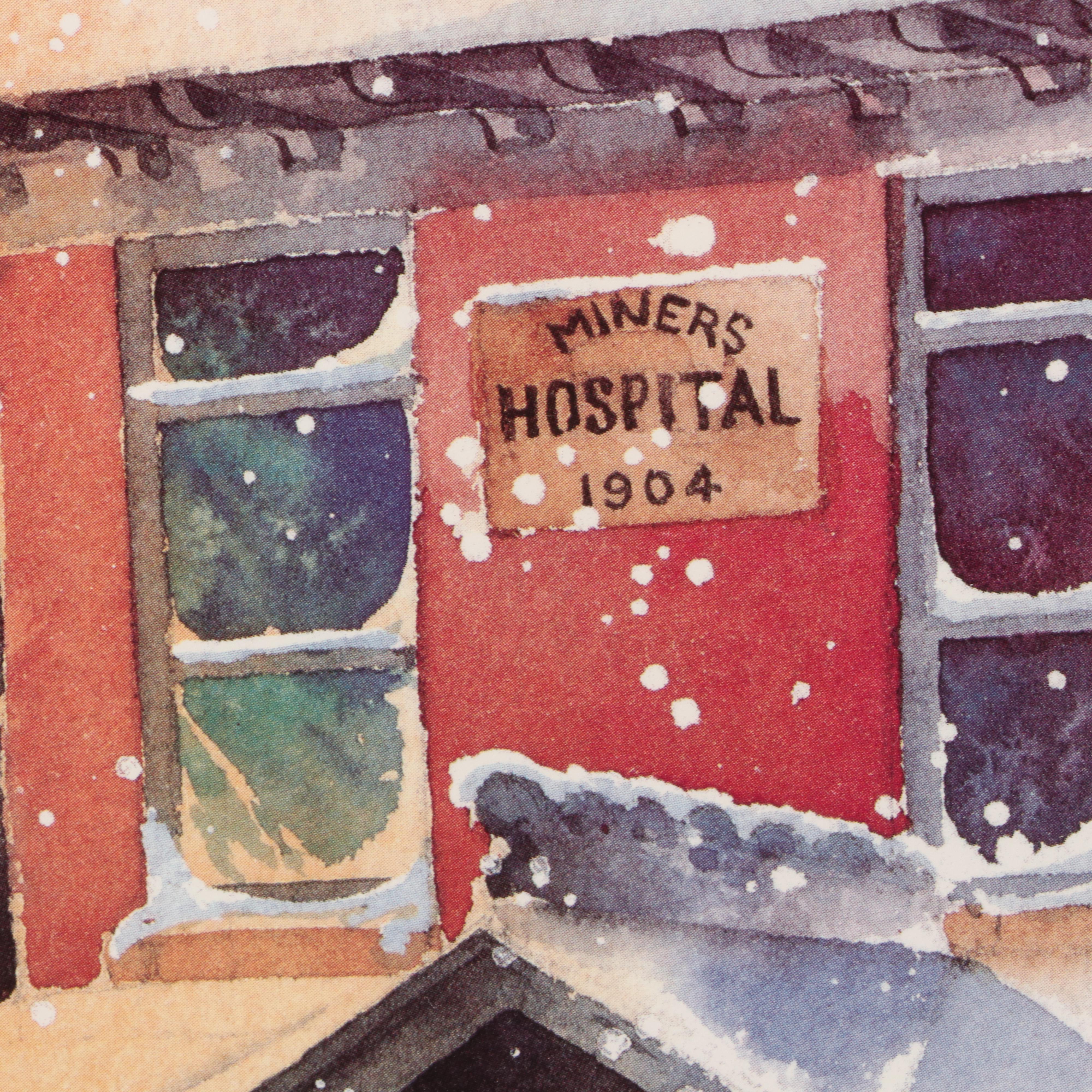 Judy Taylor Limited Edition Offset Lithograph "Miner's Hospital / Park City"