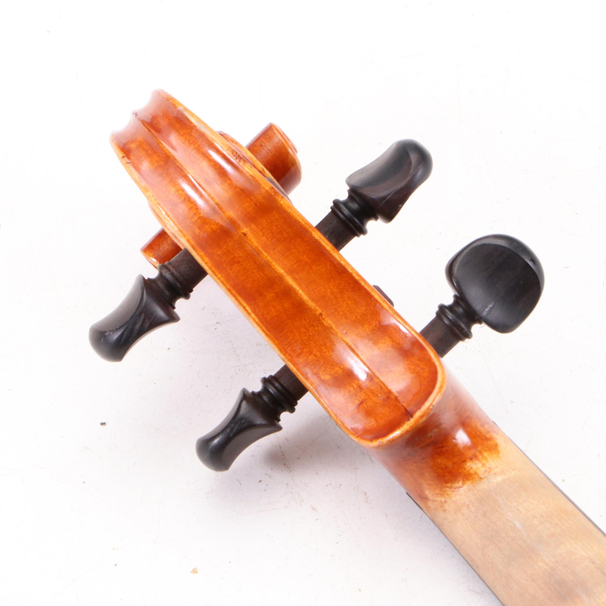 4/4 Size "Shop Model A" Violin Made for Baroque Violin Shop