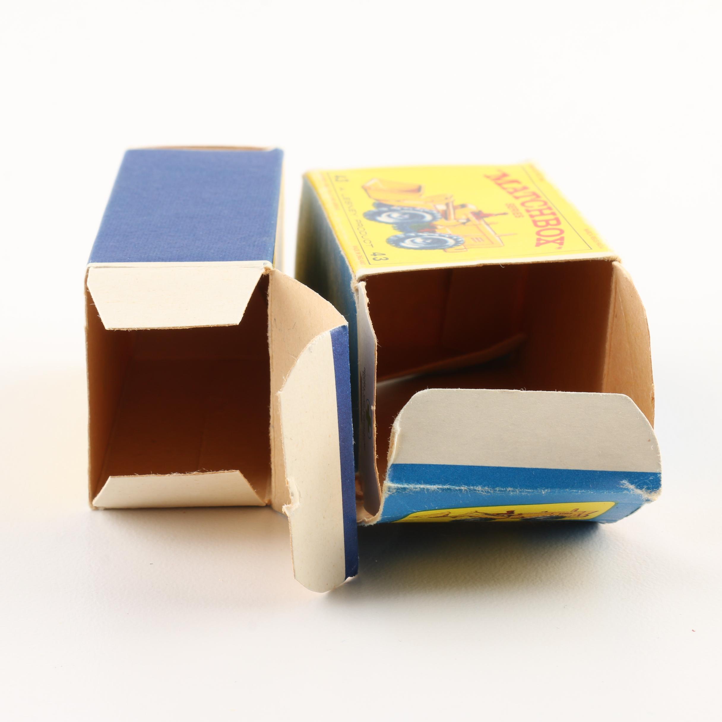 Group of 1960s Matchbox Cars with a Vintage Matchbox Carrying Case