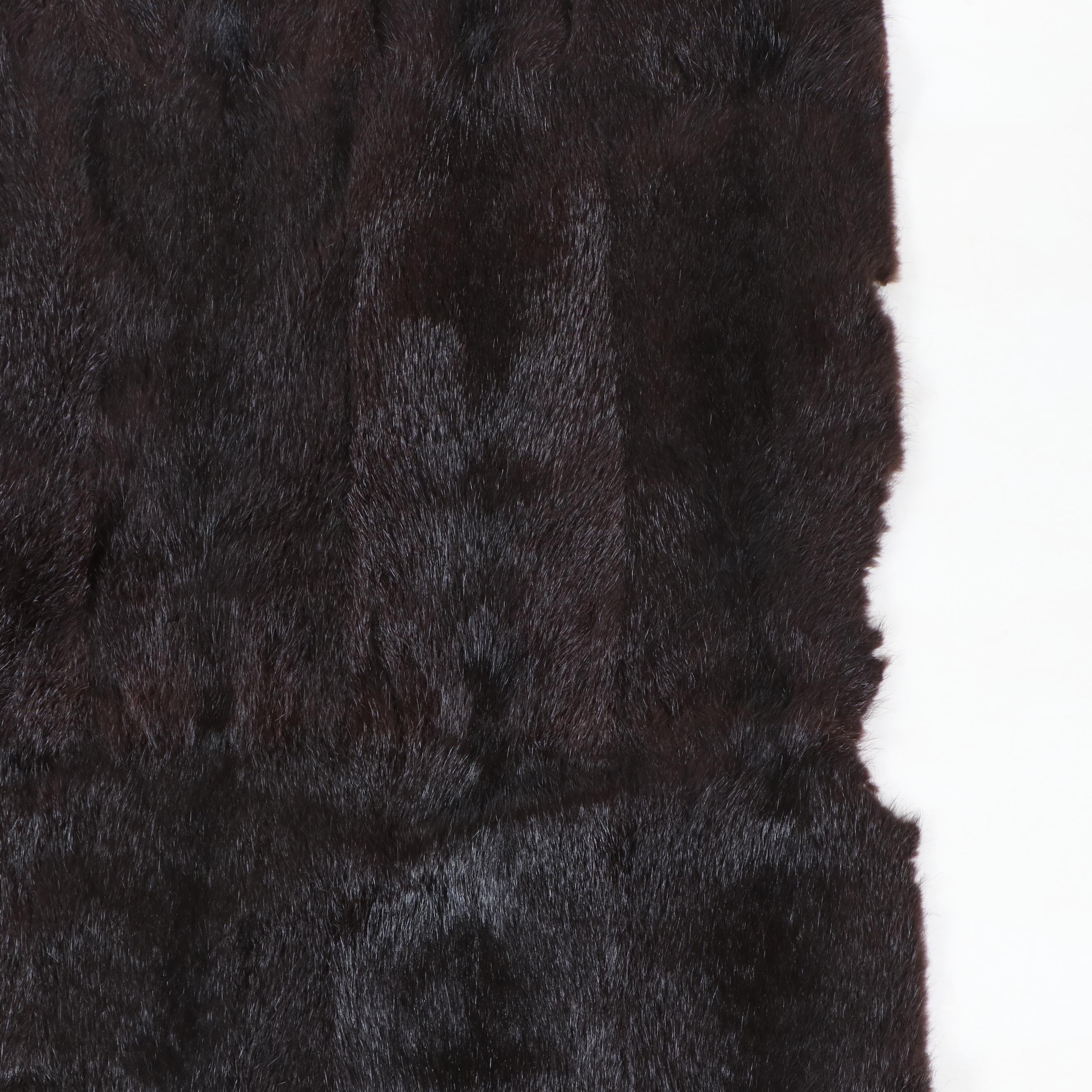 Dyed Musquash Fur Blanket