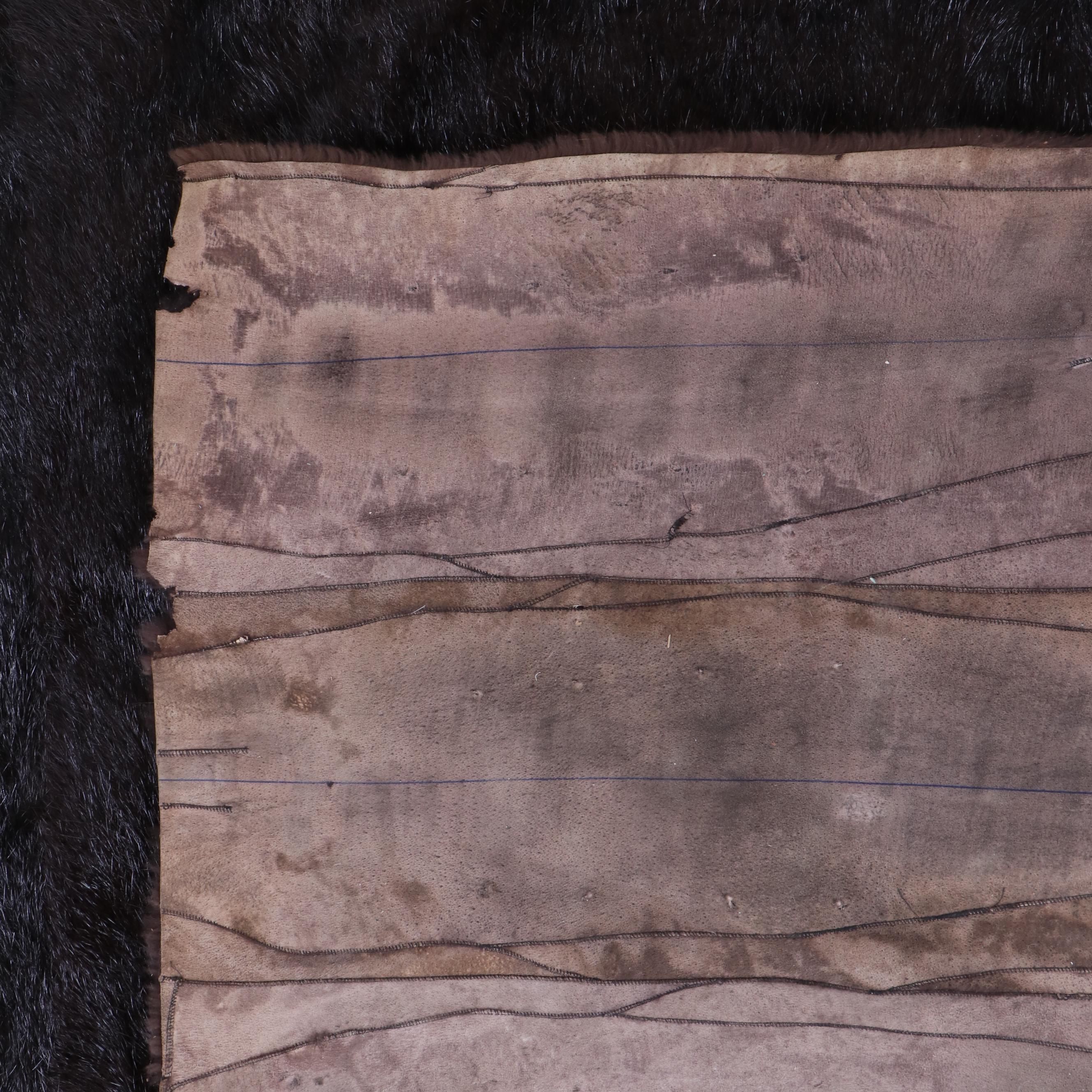 Dyed Musquash Fur Blanket