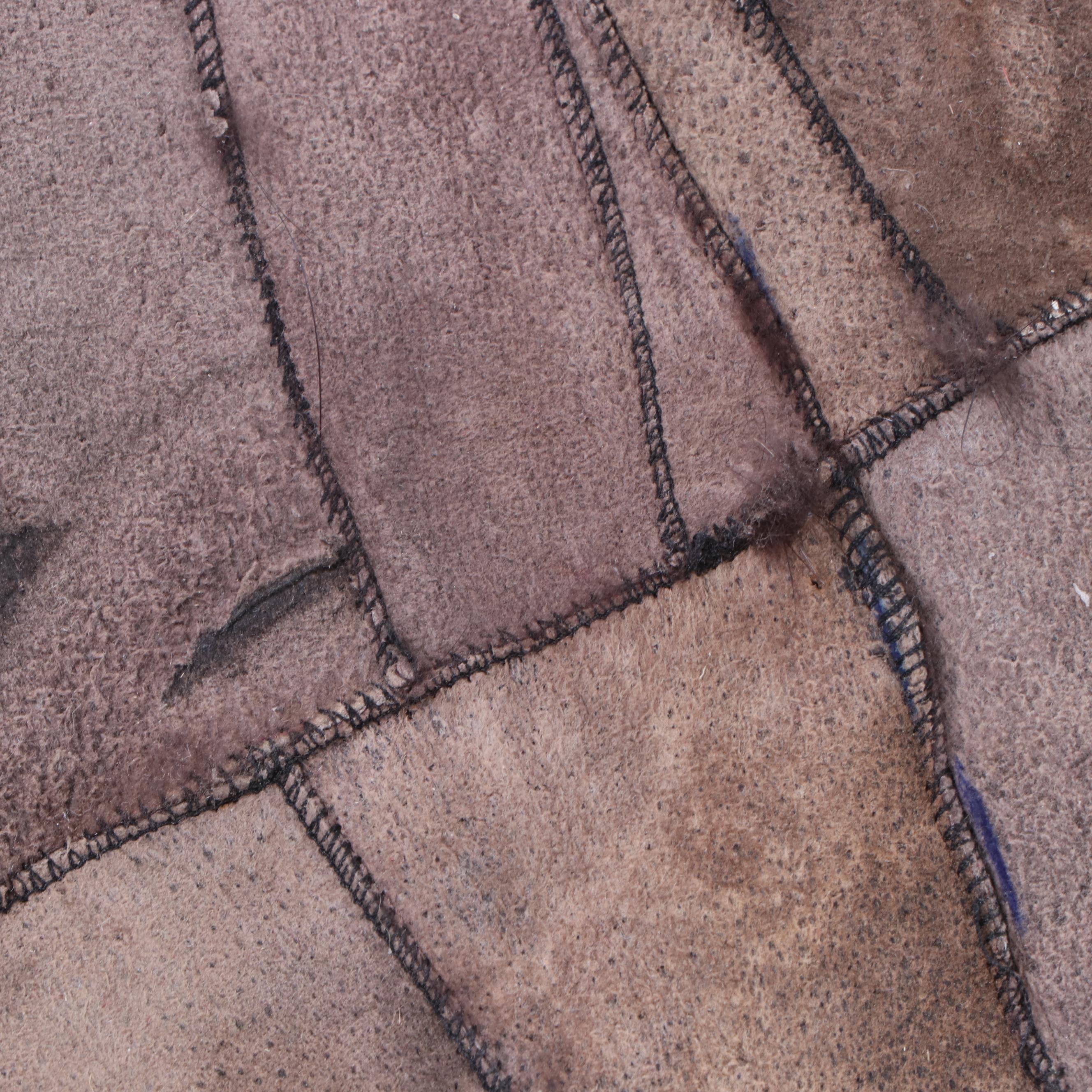 Dyed Musquash Fur Blanket