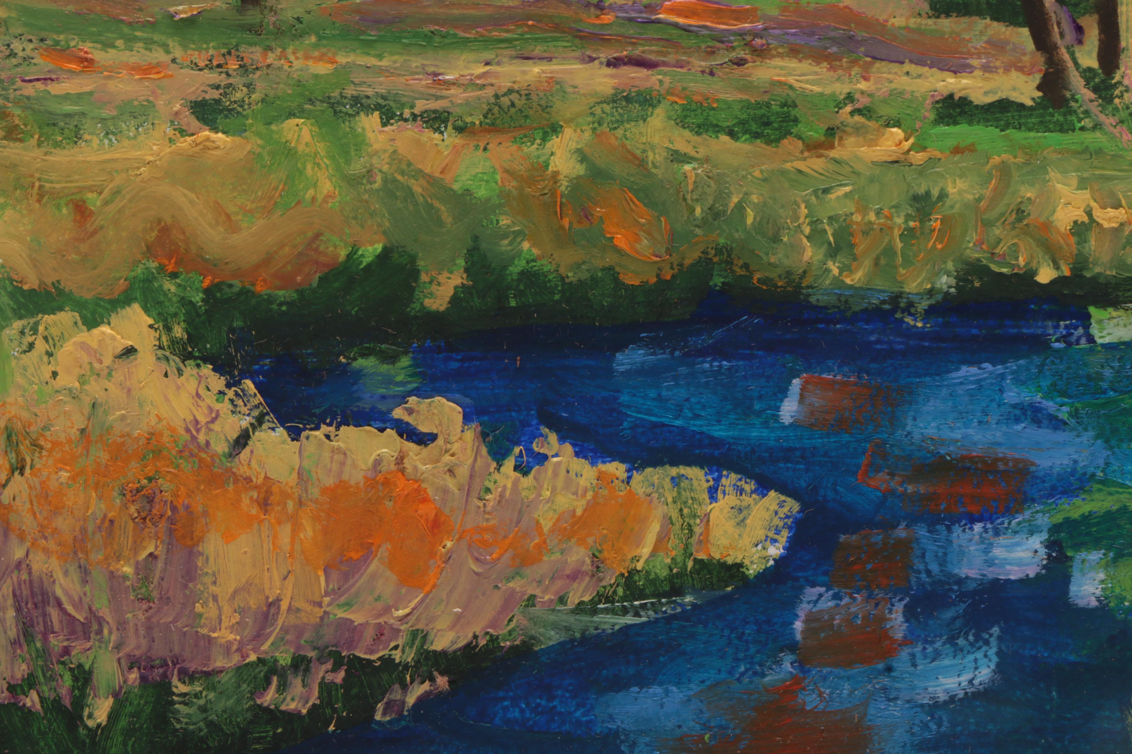 Kenneth R. Burnside Acrylic Landscape Painting