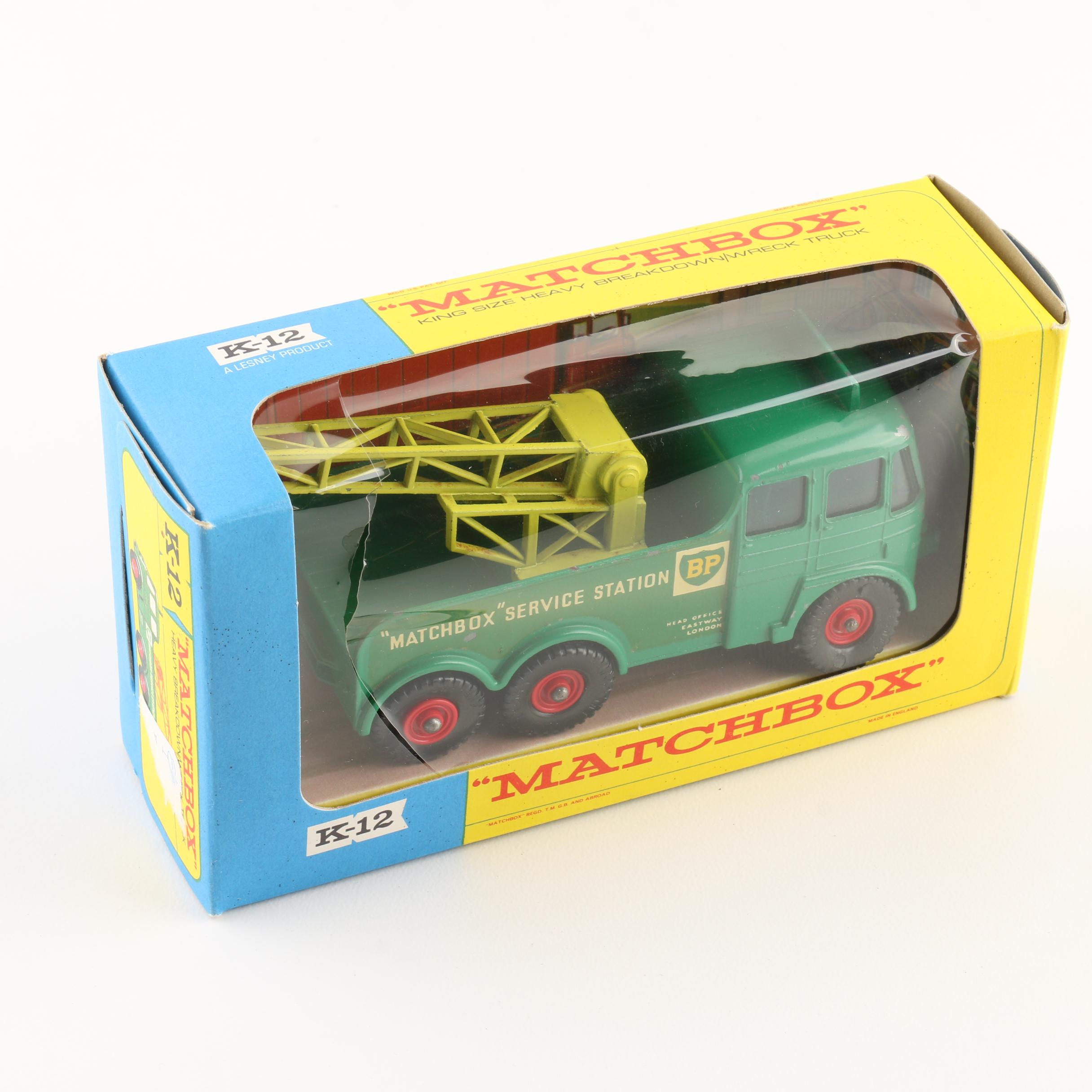 1963 Matchbox #K-12 King Size BP Matchbox Service Station Truck