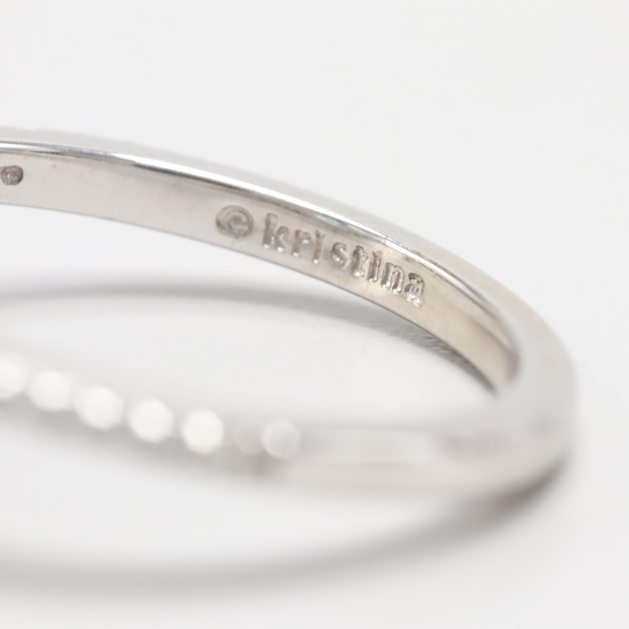 14K White Gold Blue Topaz and Diamond Ring