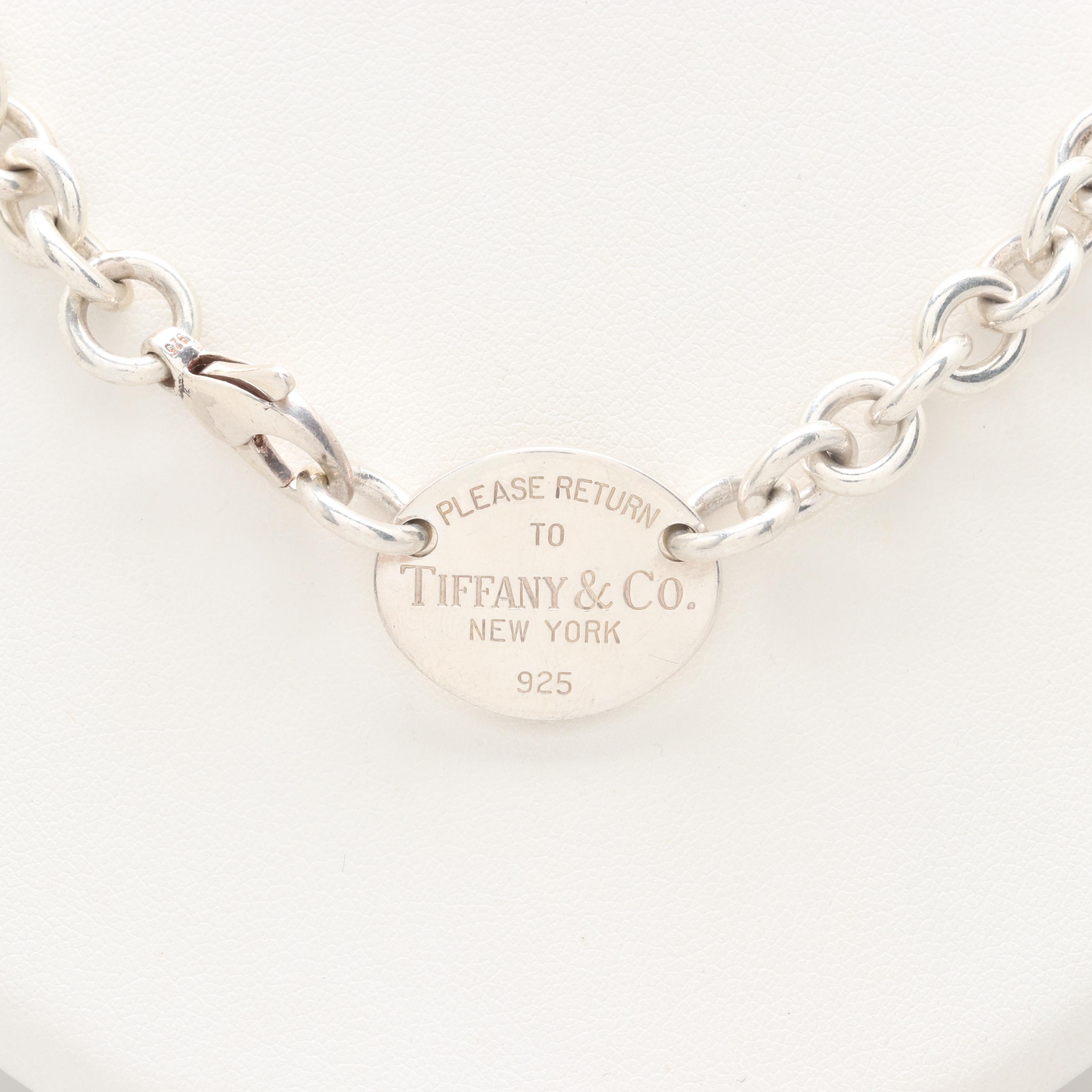 Tiffany & Co "Please Return To Tiffany" Sterling Silver Necklace