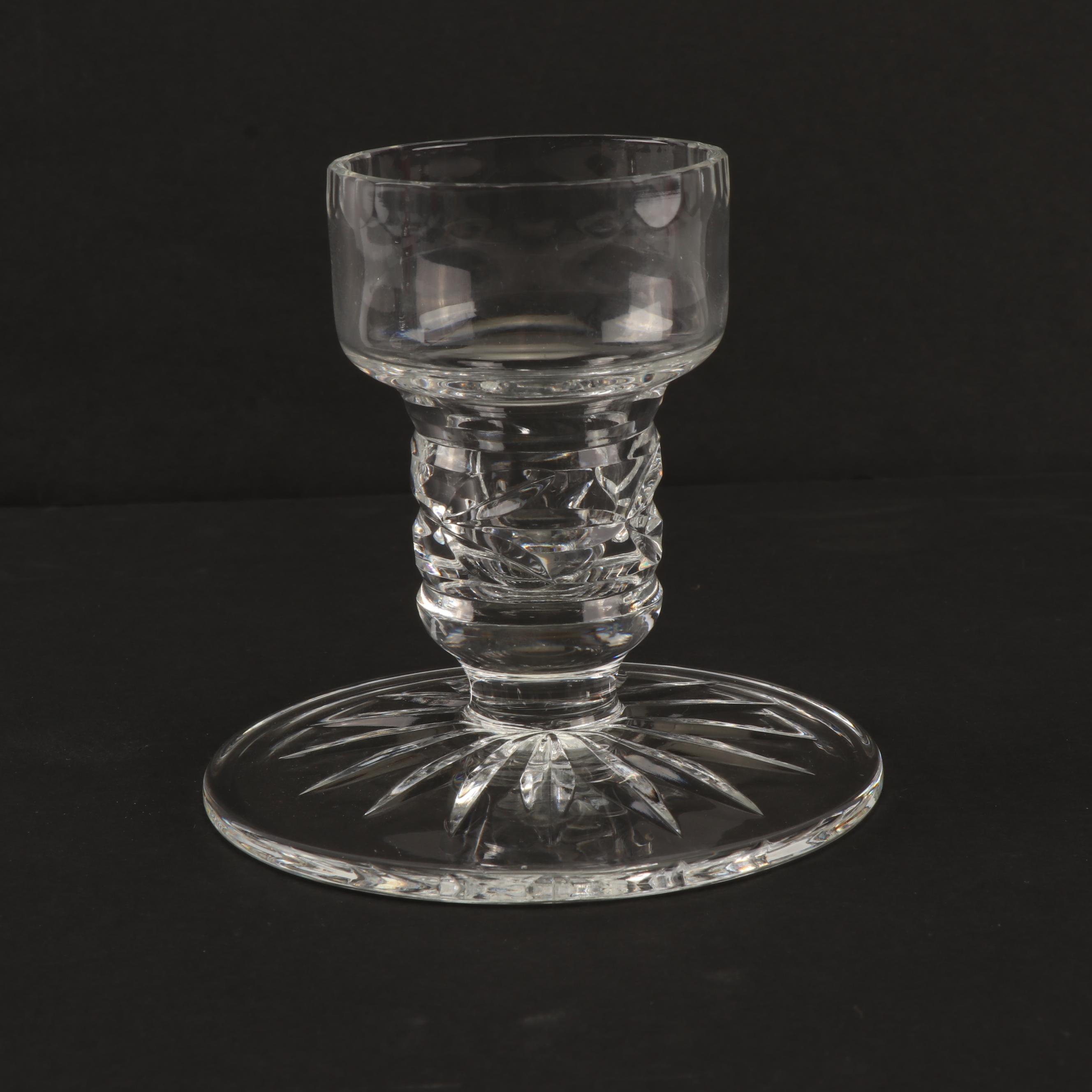 Galway "Clifden" Crystal Candle Holders