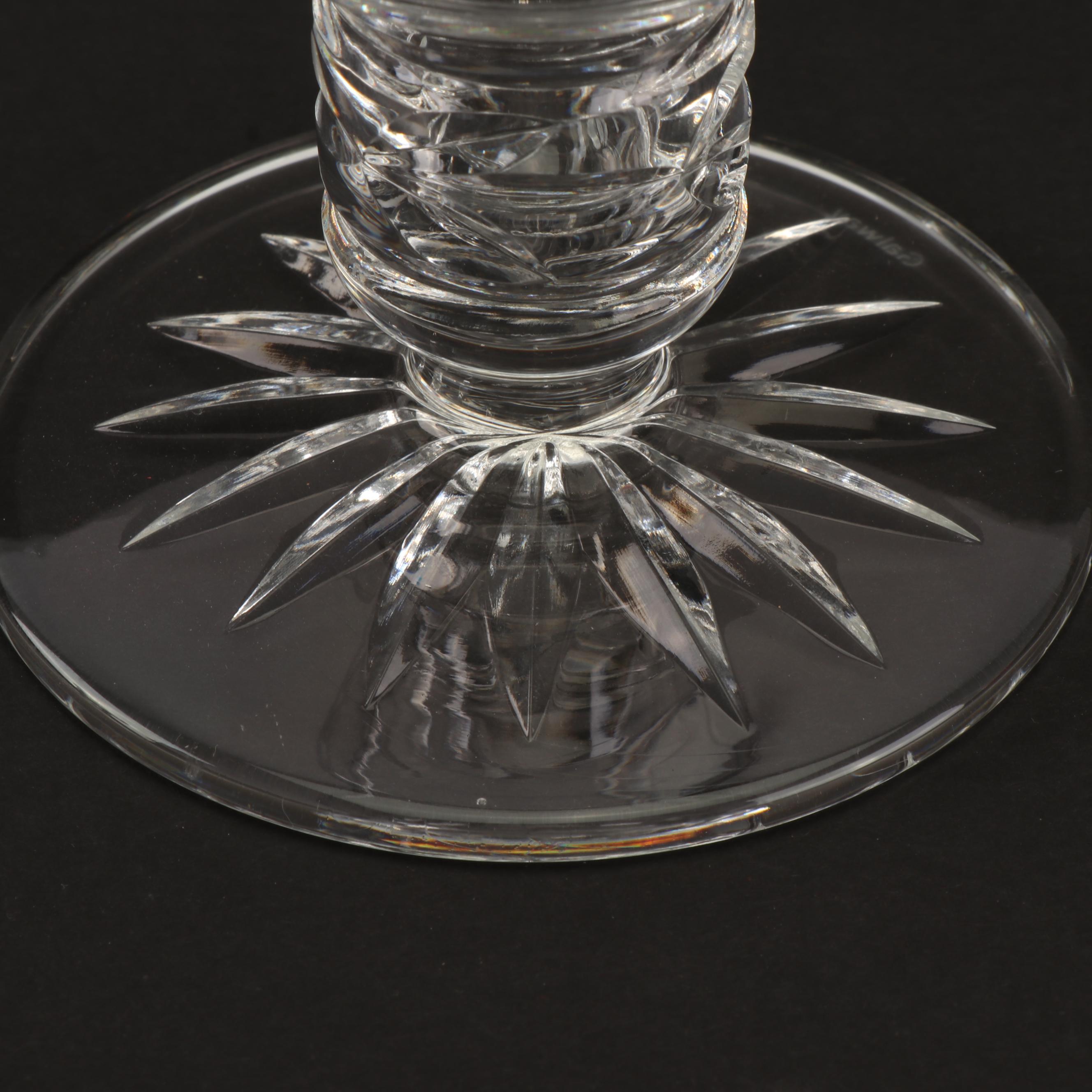 Galway "Clifden" Crystal Candle Holders