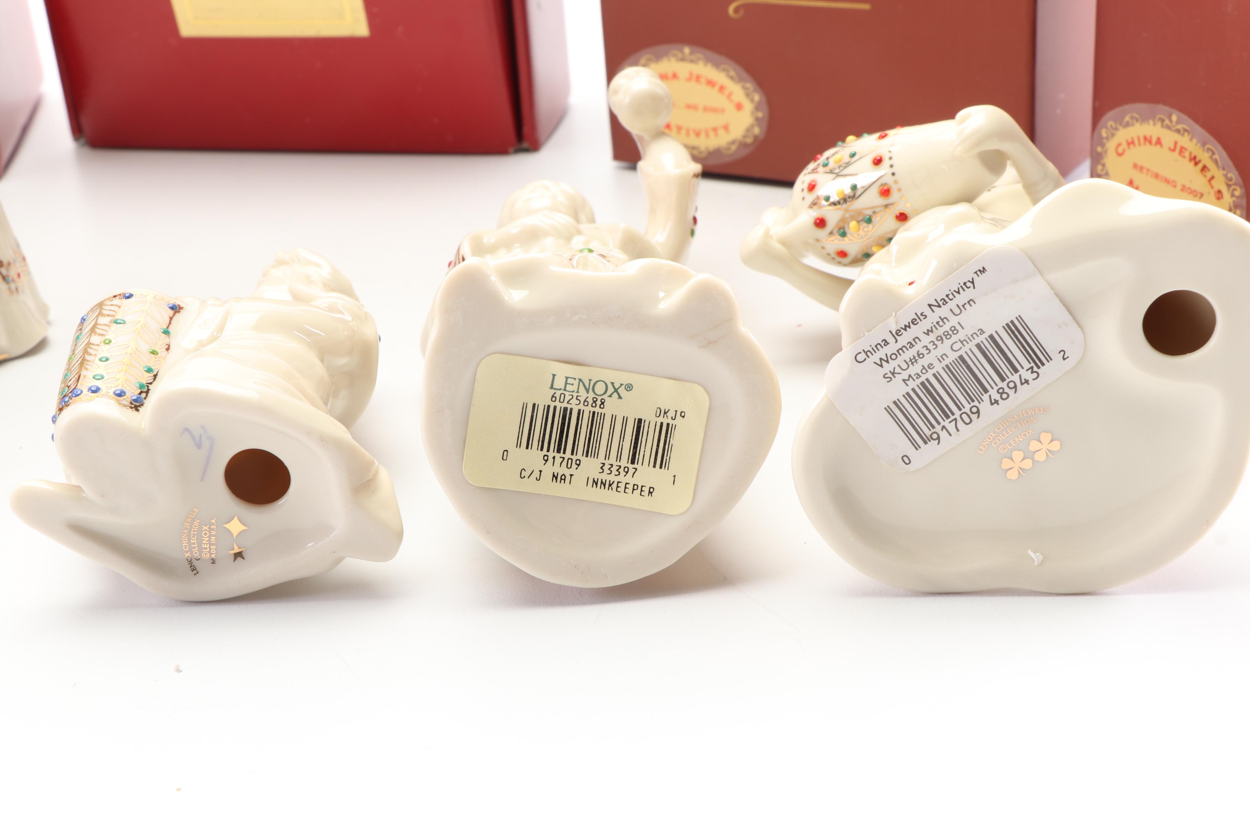 Lenox "China Jewels Collection" Bone China Nativity Scene Figurines