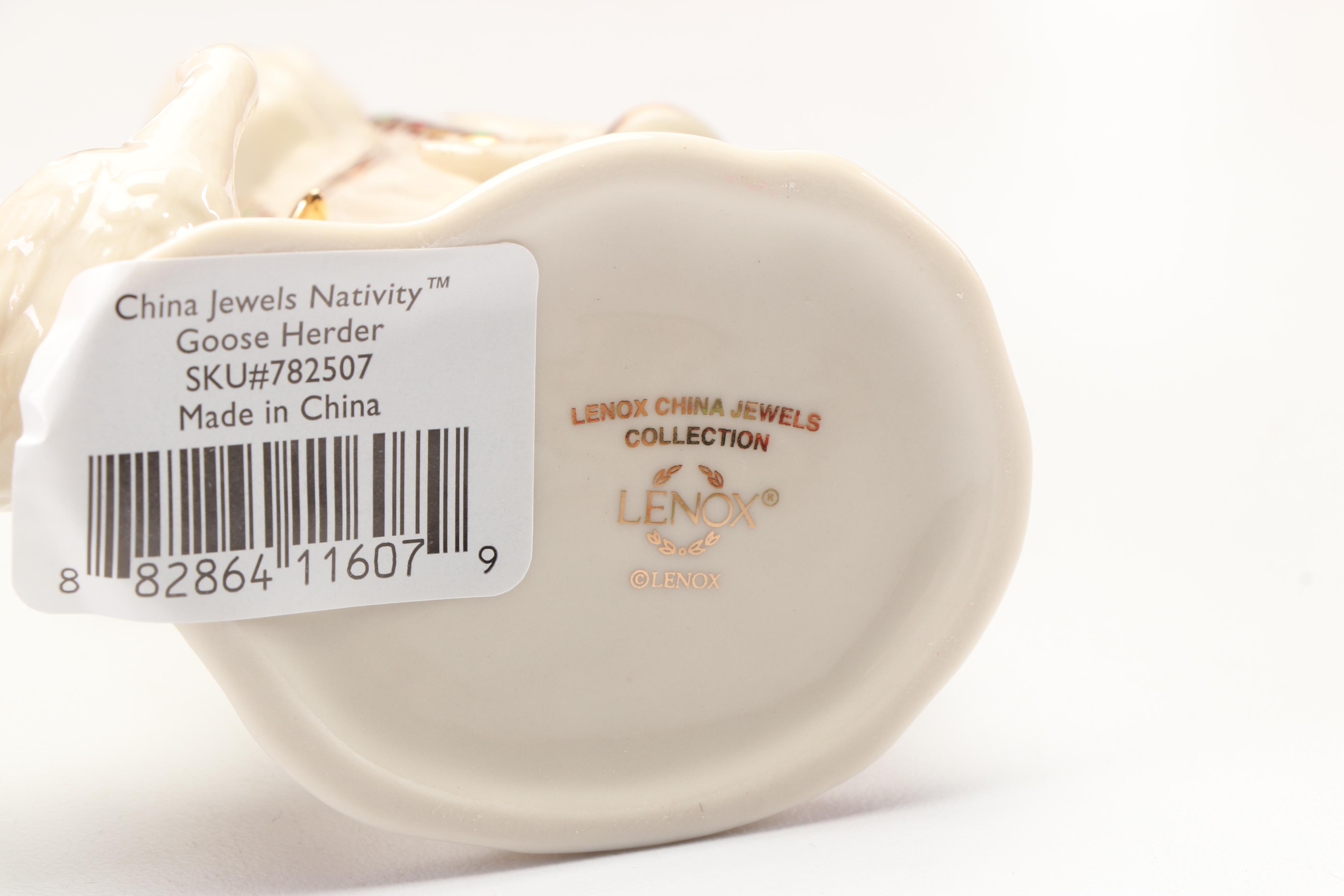 Lenox "China Jewels Collection" Bone China Nativity Scene Figurines