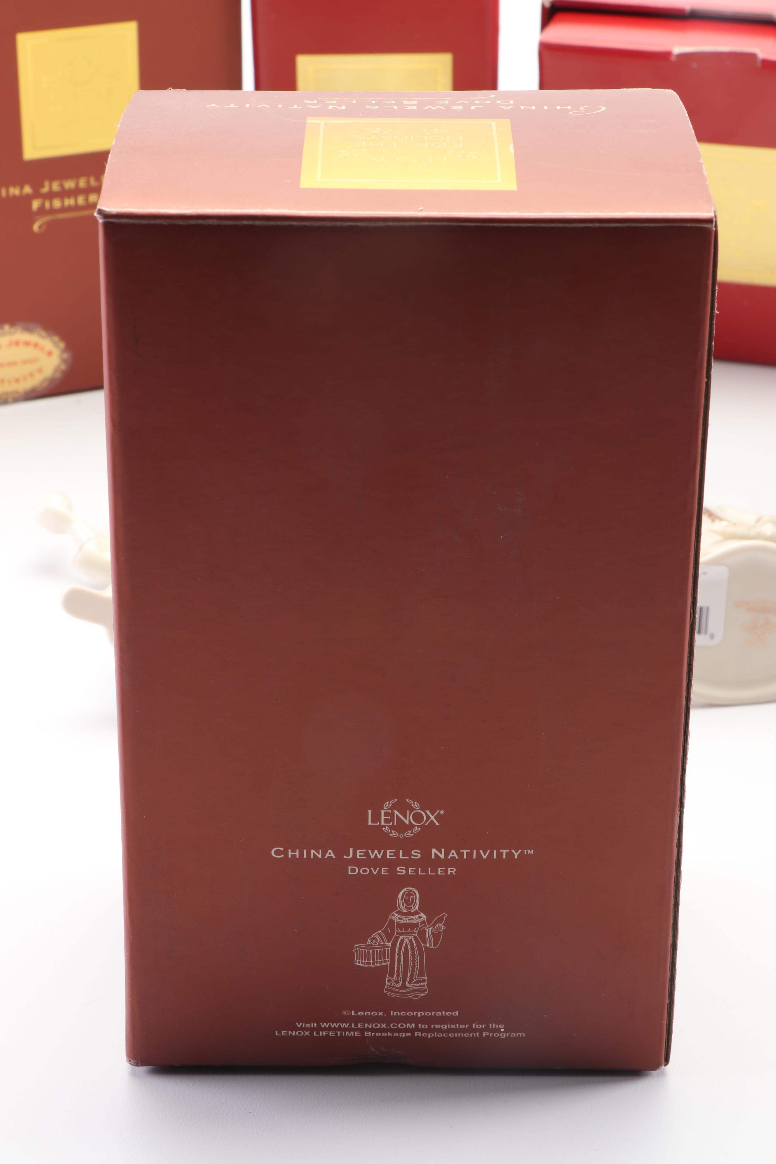 Lenox "China Jewels Collection" Bone China Nativity Scene Figurines