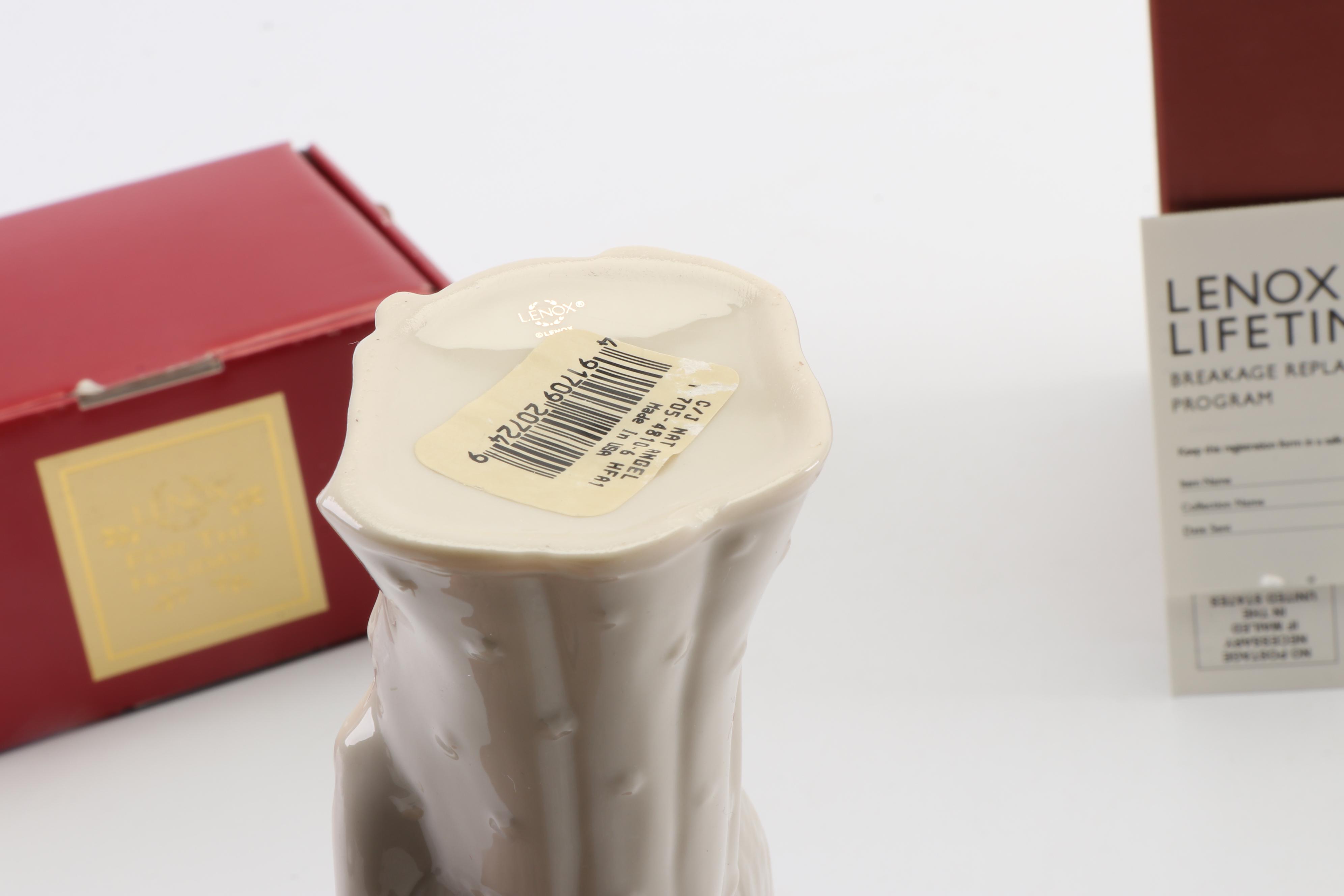 Lenox "China Jewels Collection" Bone China Nativity Scene Angel Figurines