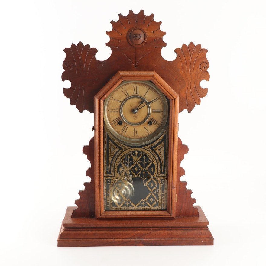 Ansonia Gingerbread Kitchen Clock, Early 20th Century