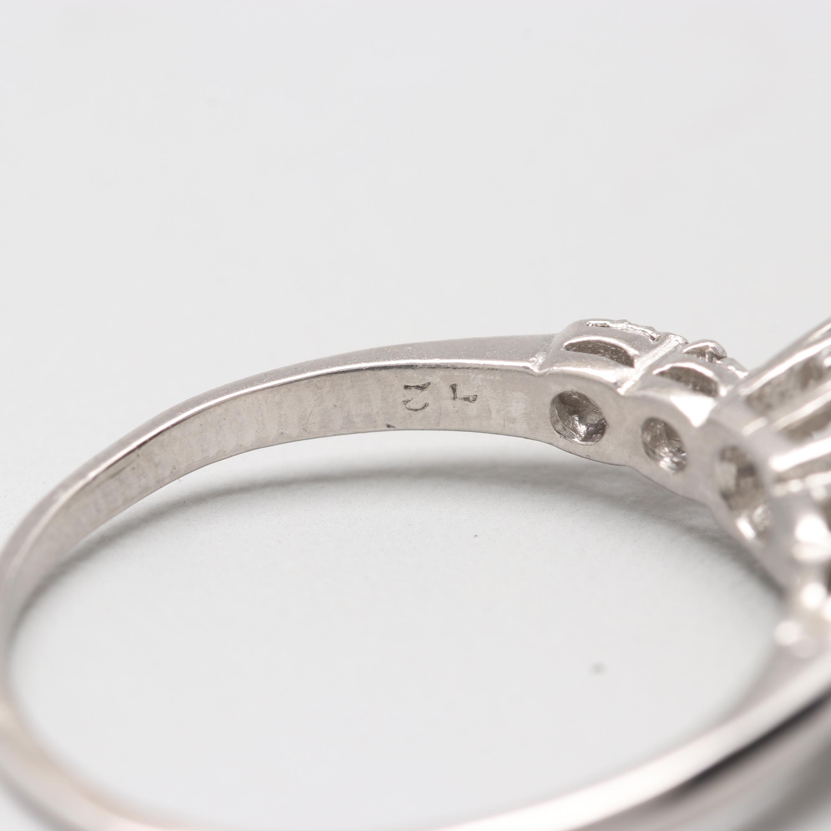 Vintage Platinum Diamond Ring