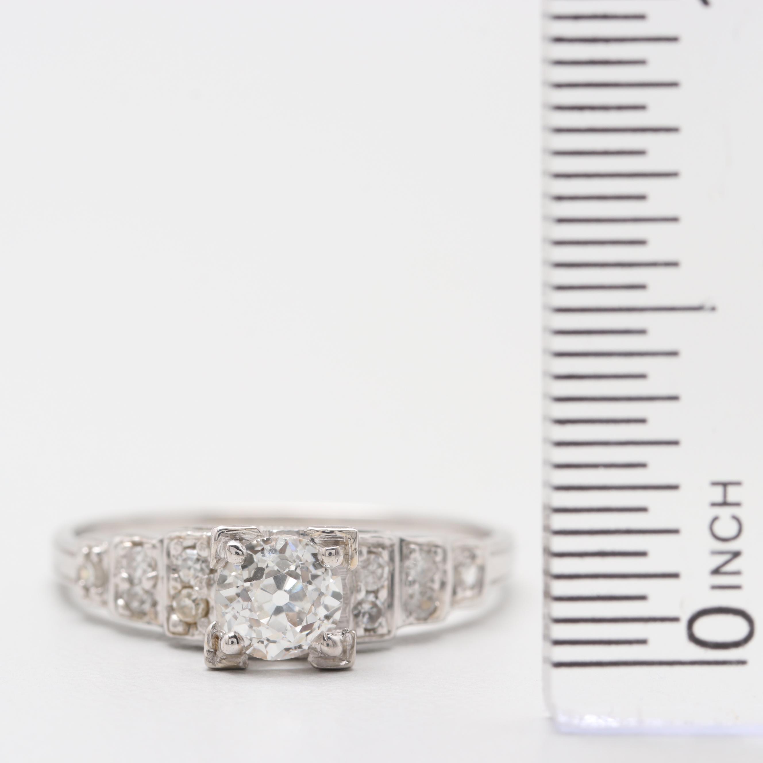 18K White Gold Diamond Ring