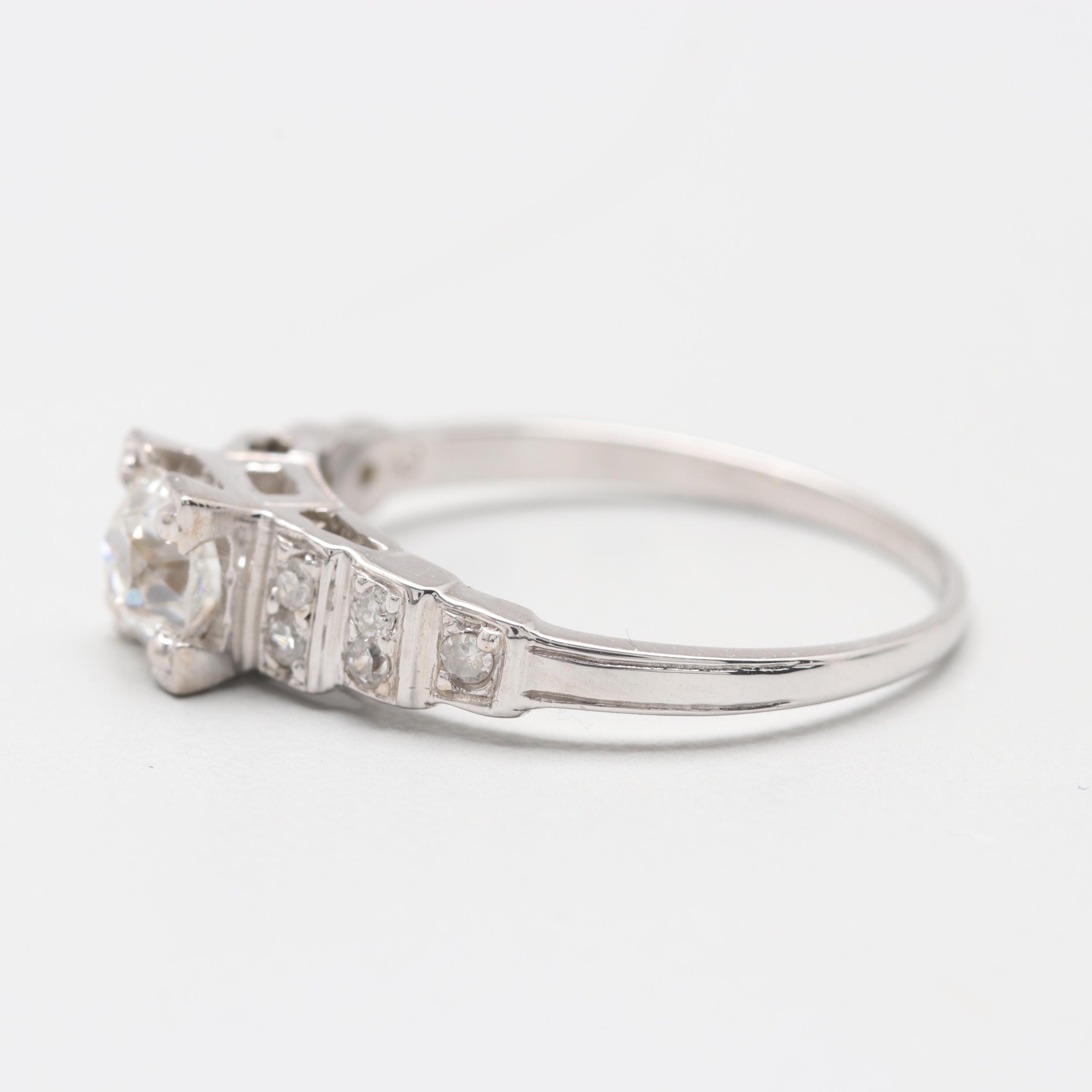 18K White Gold Diamond Ring
