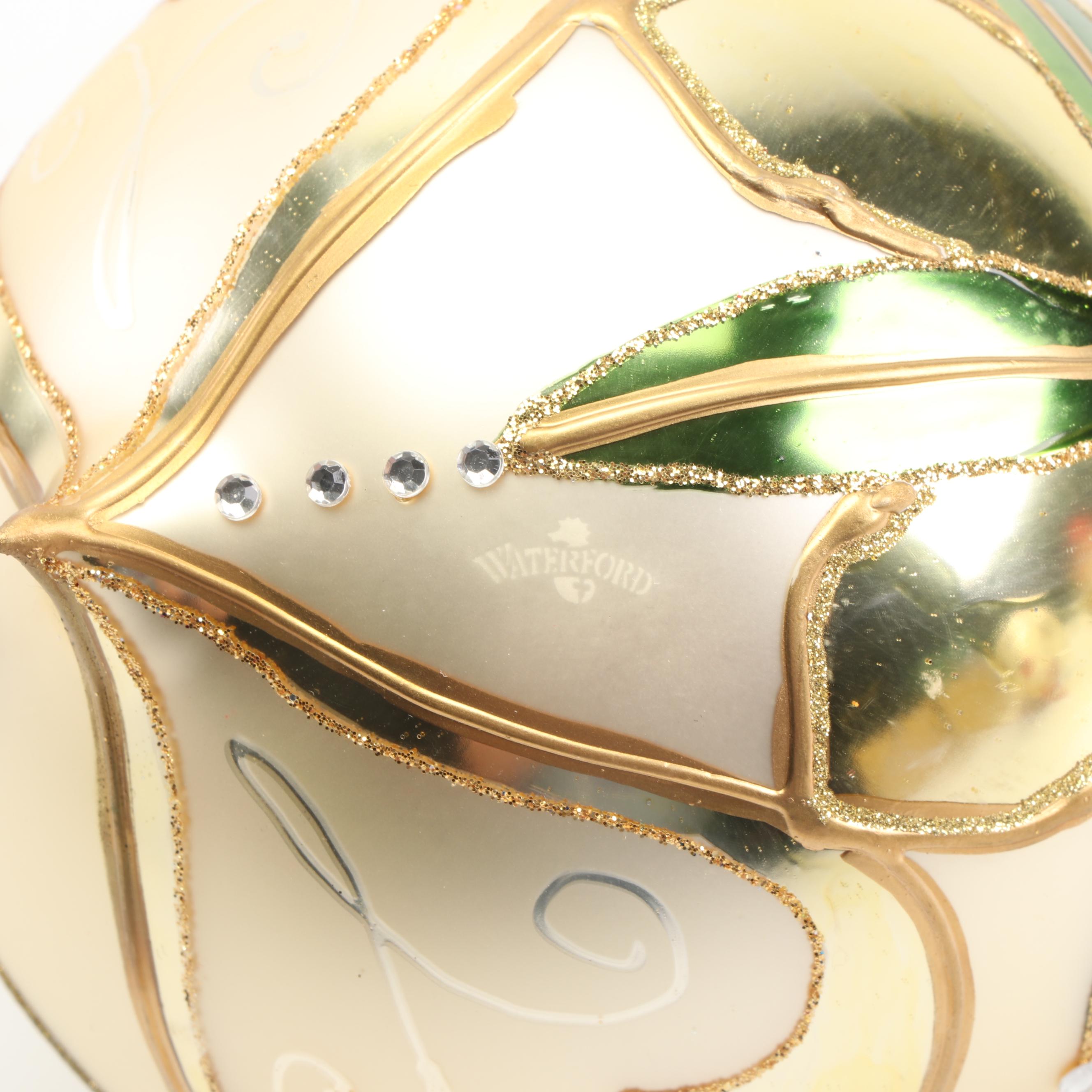 Waterford Holiday Heirloom Glass Ornaments Including Limited Edition