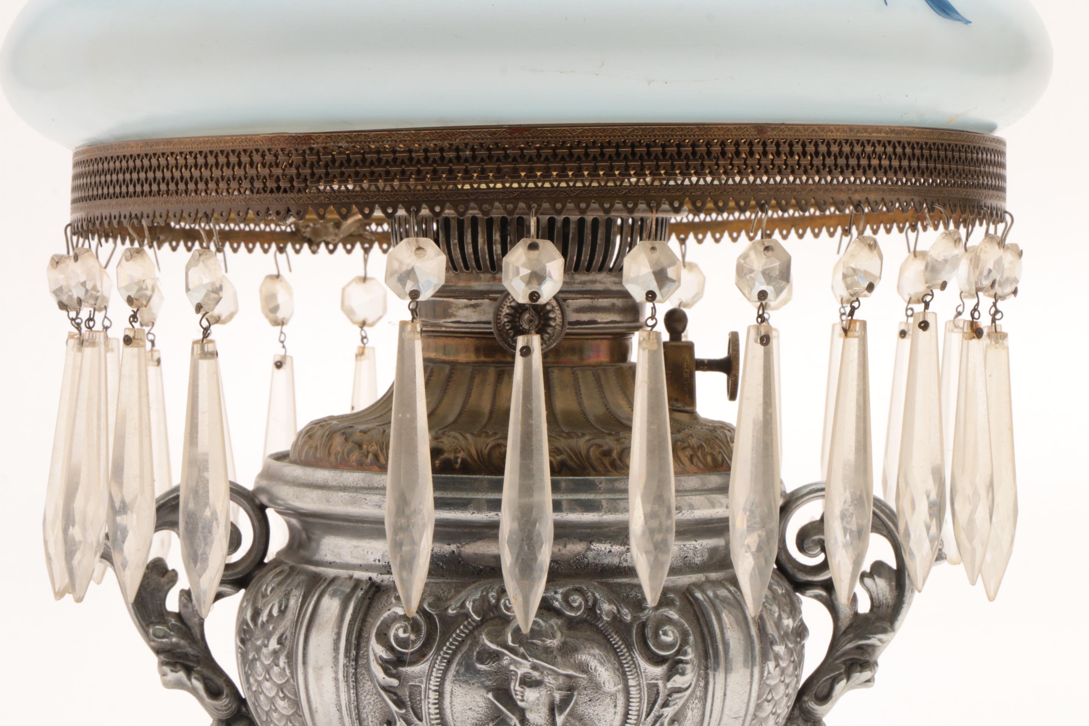 Electrified Oil Lamp with Prisms