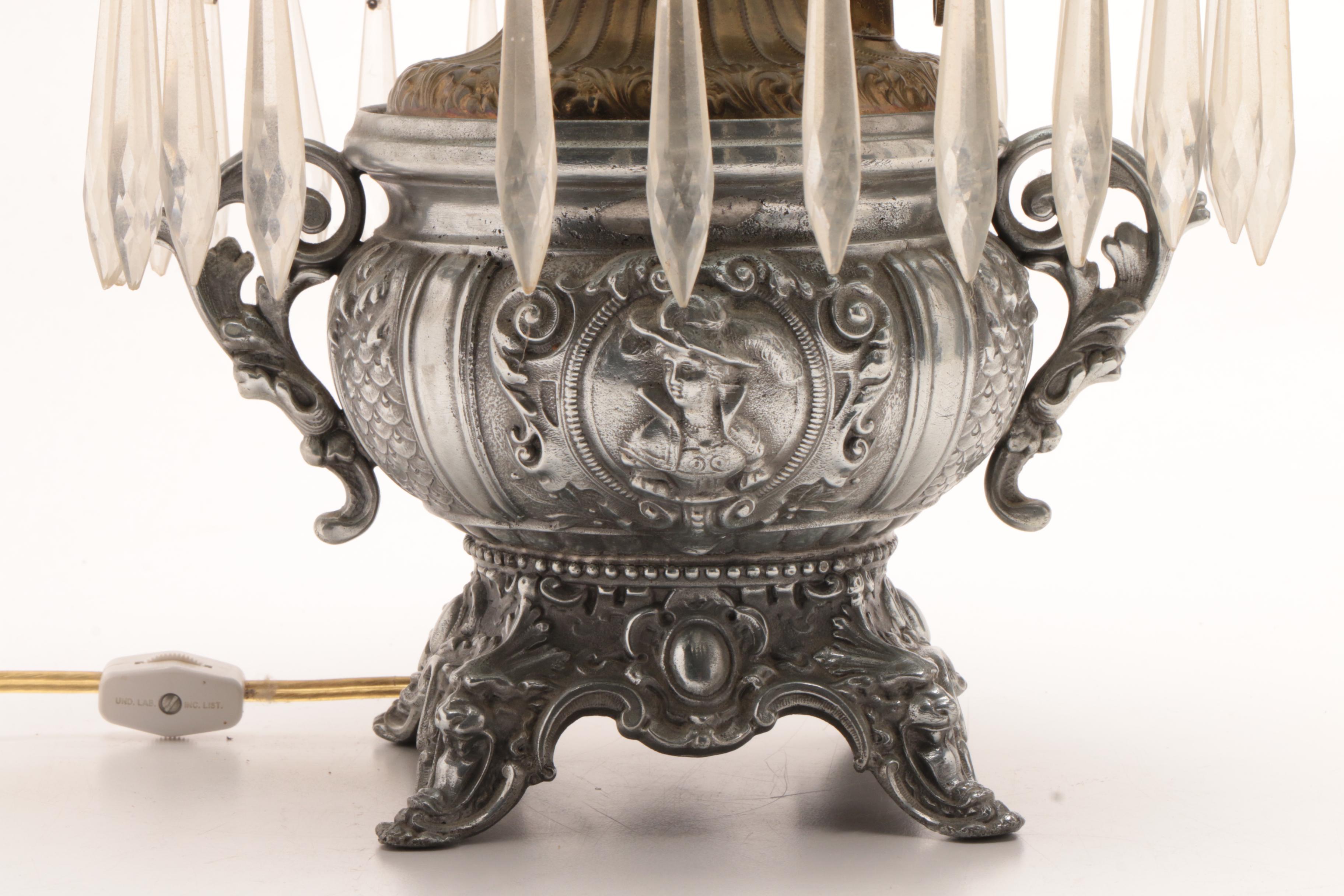 Electrified Oil Lamp with Prisms