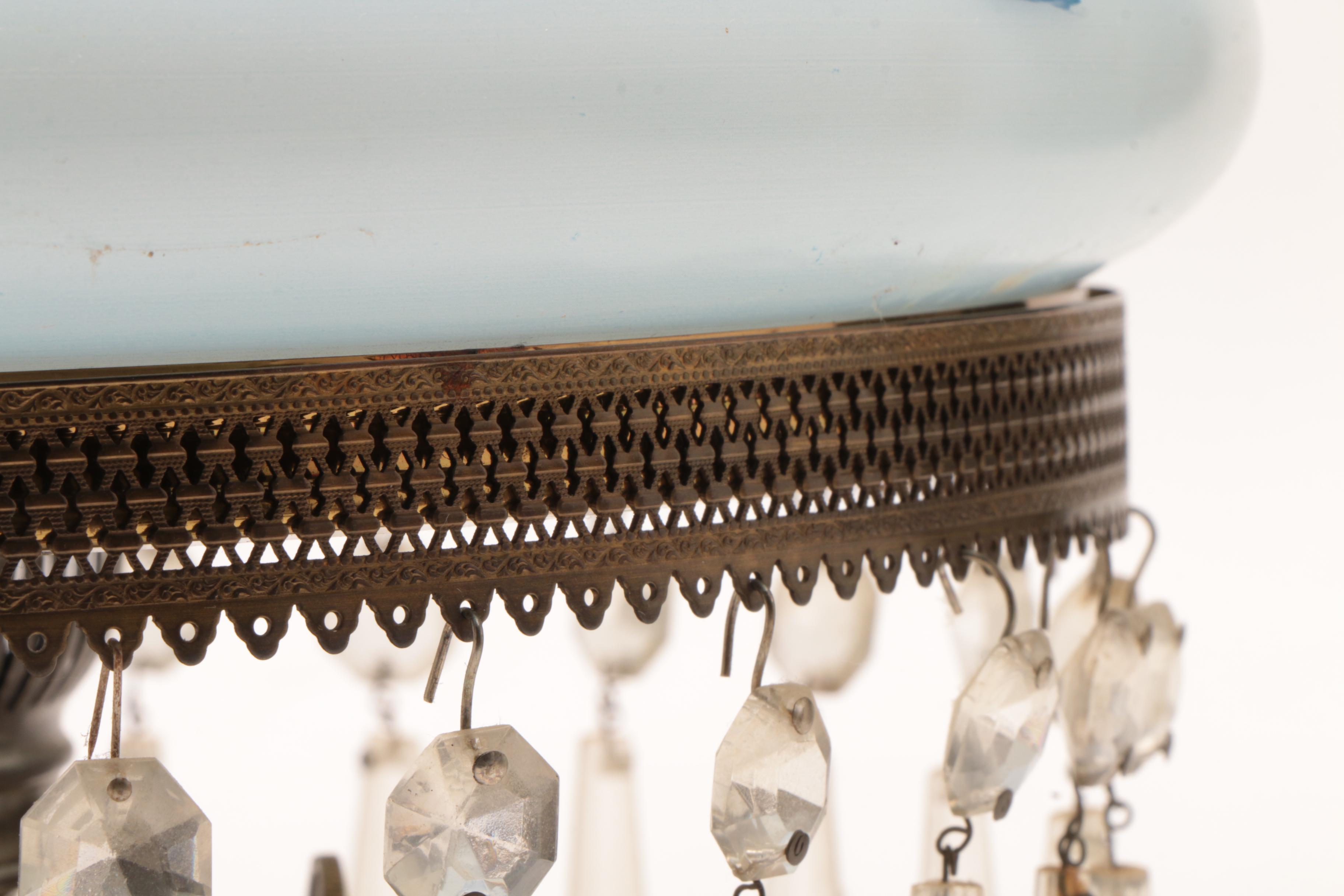 Electrified Oil Lamp with Prisms