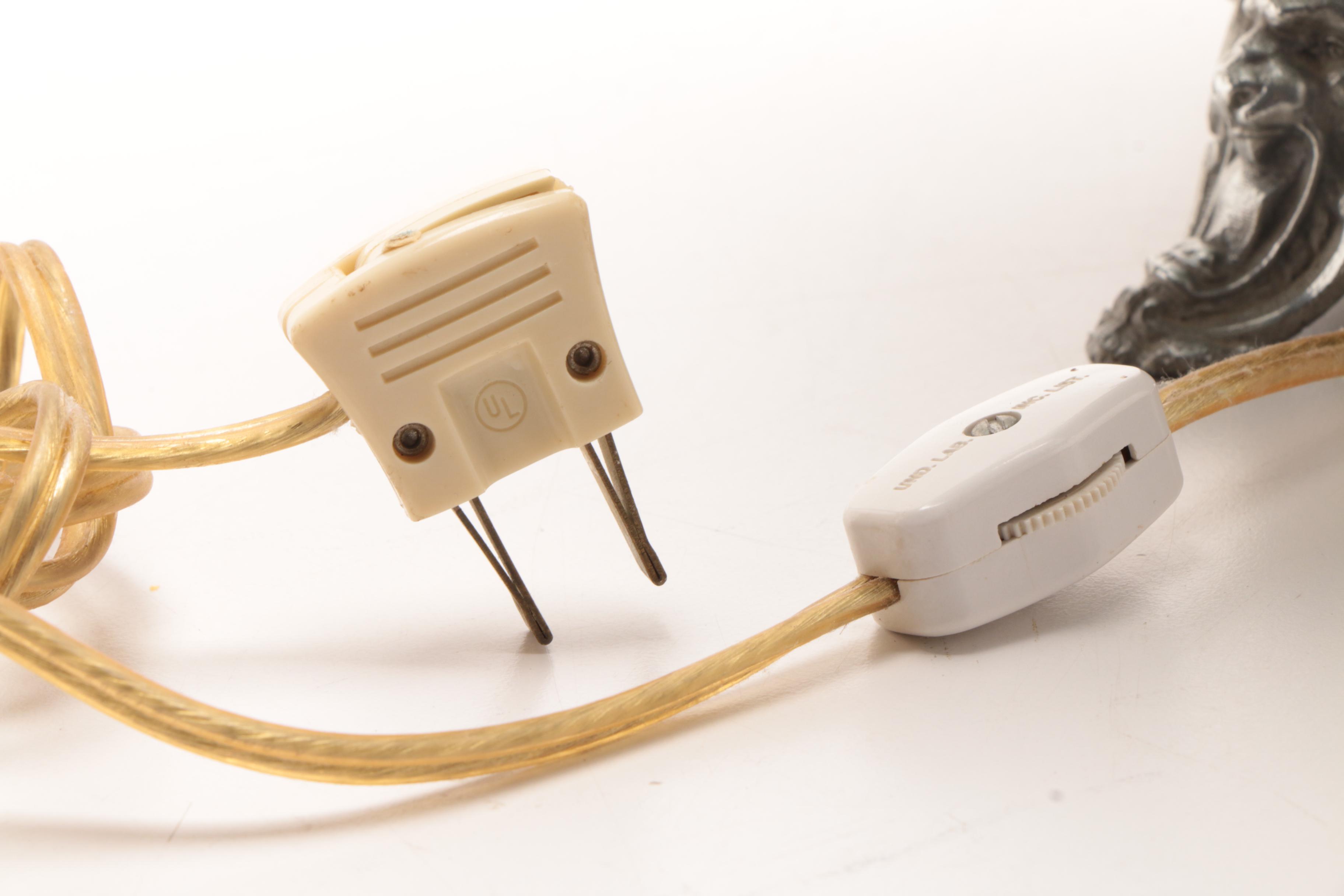 Electrified Oil Lamp with Prisms